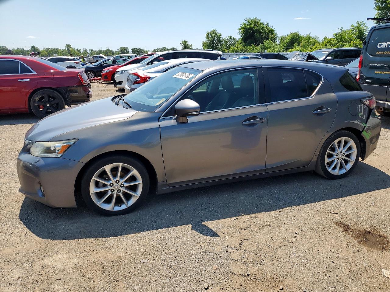 2012 Lexus Ct 200h Base Gray vin: JTHKD5BH9C2087496