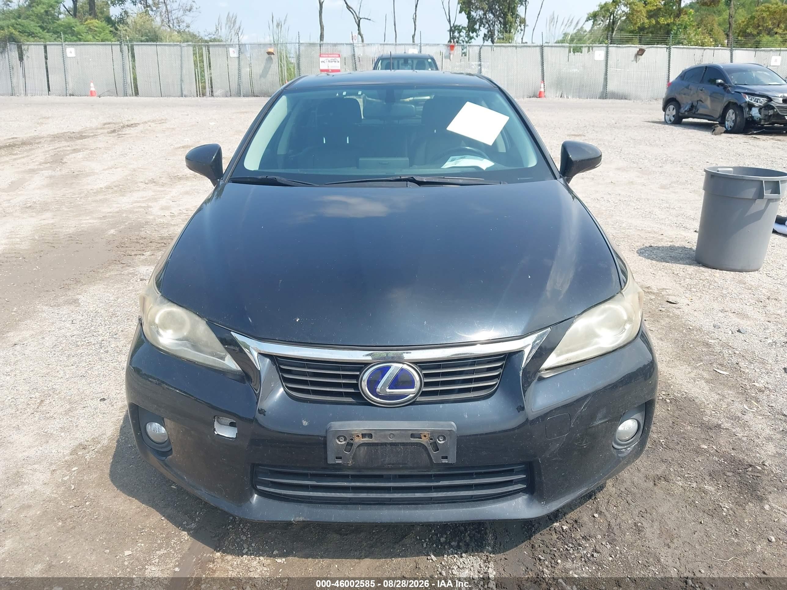 2012 Lexus Ct 200h Premium Black vin: JTHKD5BH9C2088177