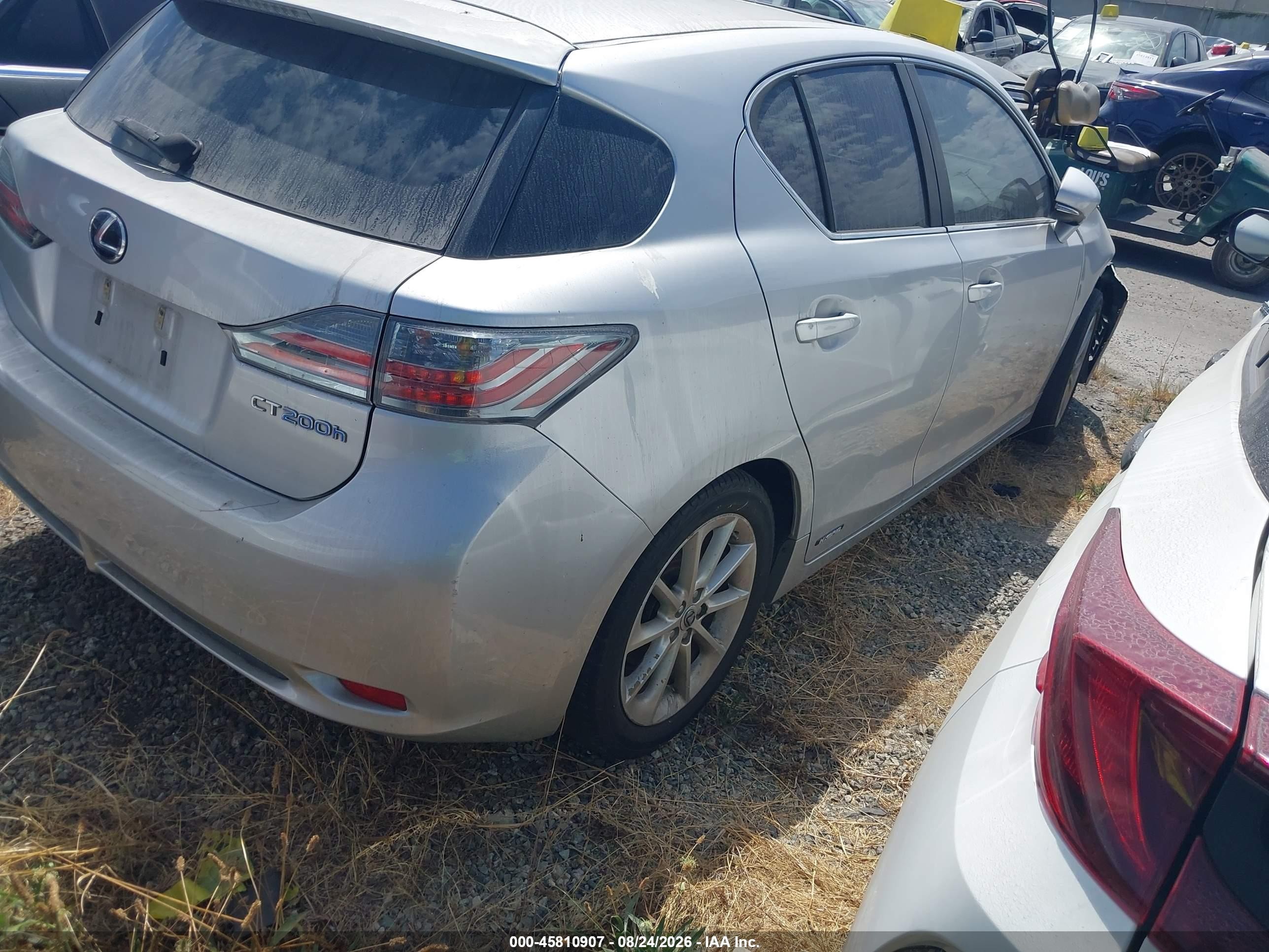 2012 Lexus Ct 200h Premium Silver vin: JTHKD5BH9C2105639