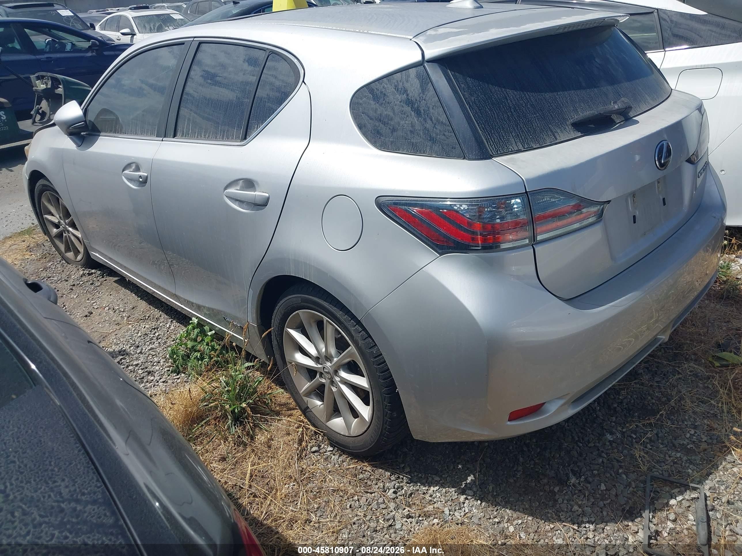 2012 Lexus Ct 200h Premium Silver vin: JTHKD5BH9C2105639