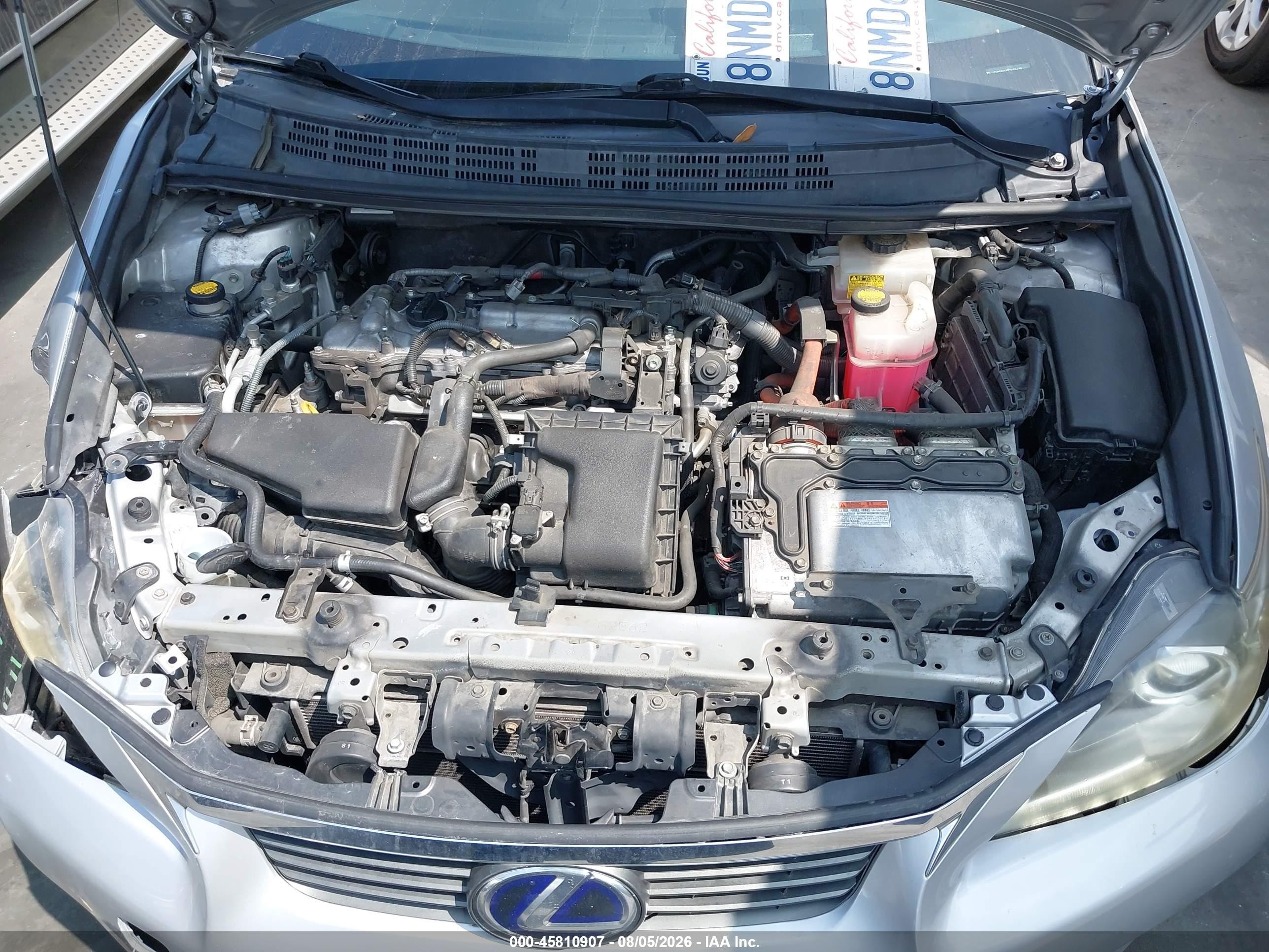 2012 Lexus Ct 200h Premium Silver vin: JTHKD5BH9C2105639