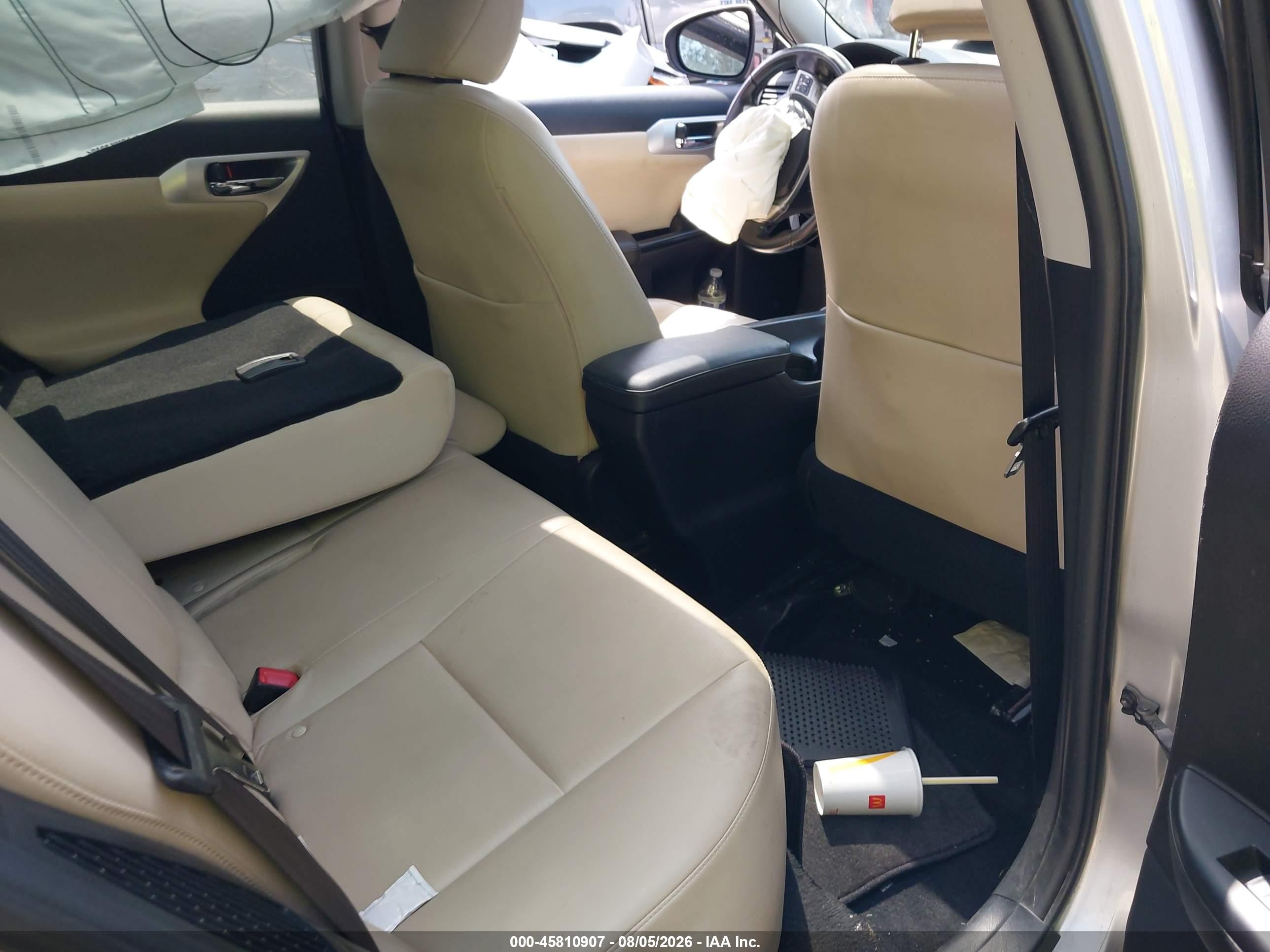 2012 Lexus Ct 200h Premium Silver vin: JTHKD5BH9C2105639
