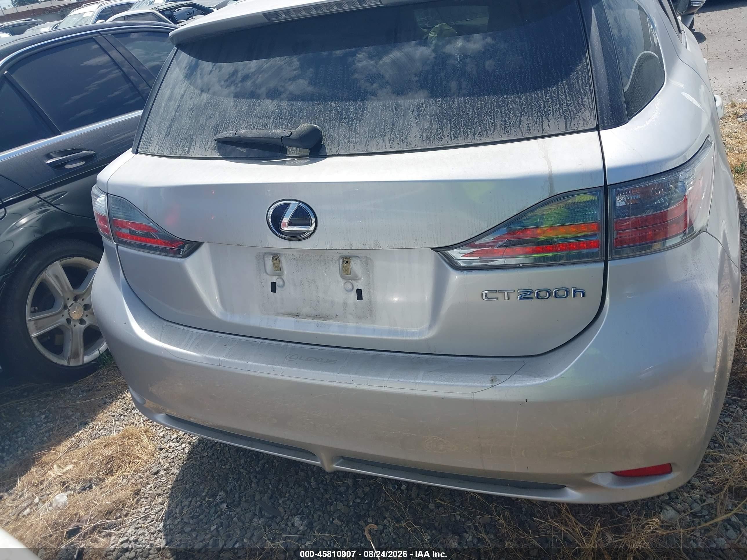 2012 Lexus Ct 200h Premium Silver vin: JTHKD5BH9C2105639