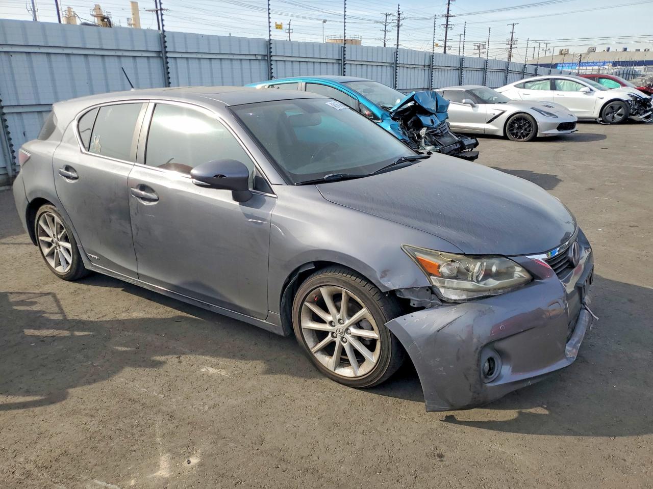 2013 Lexus Ct 200h Base Gray vin: JTHKD5BH9D2123009