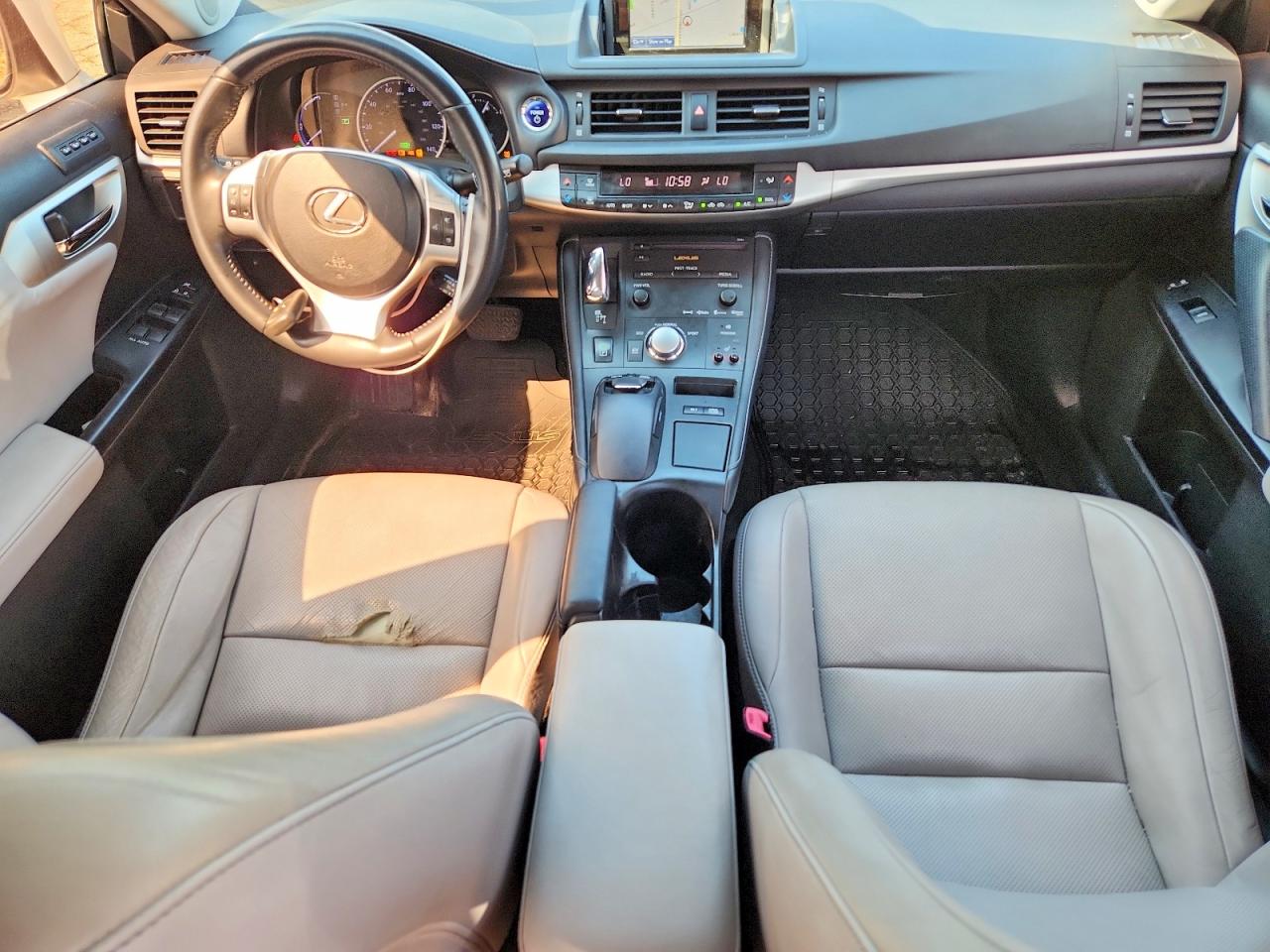 2013 Lexus Ct 200 White vin: JTHKD5BH9D2126203