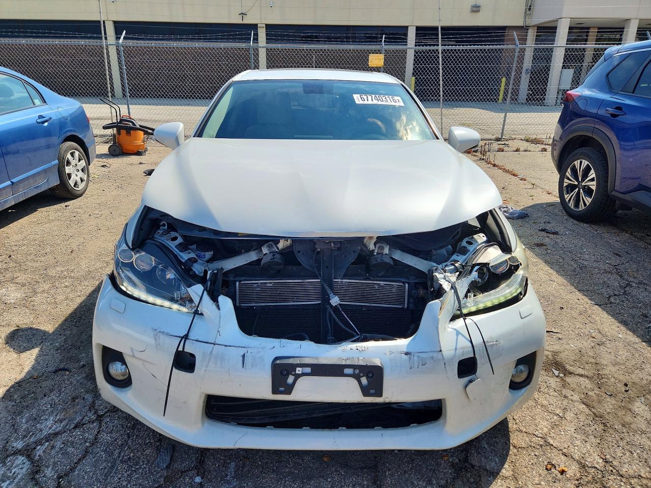 2013 Lexus Ct 200 White vin: JTHKD5BH9D2126203