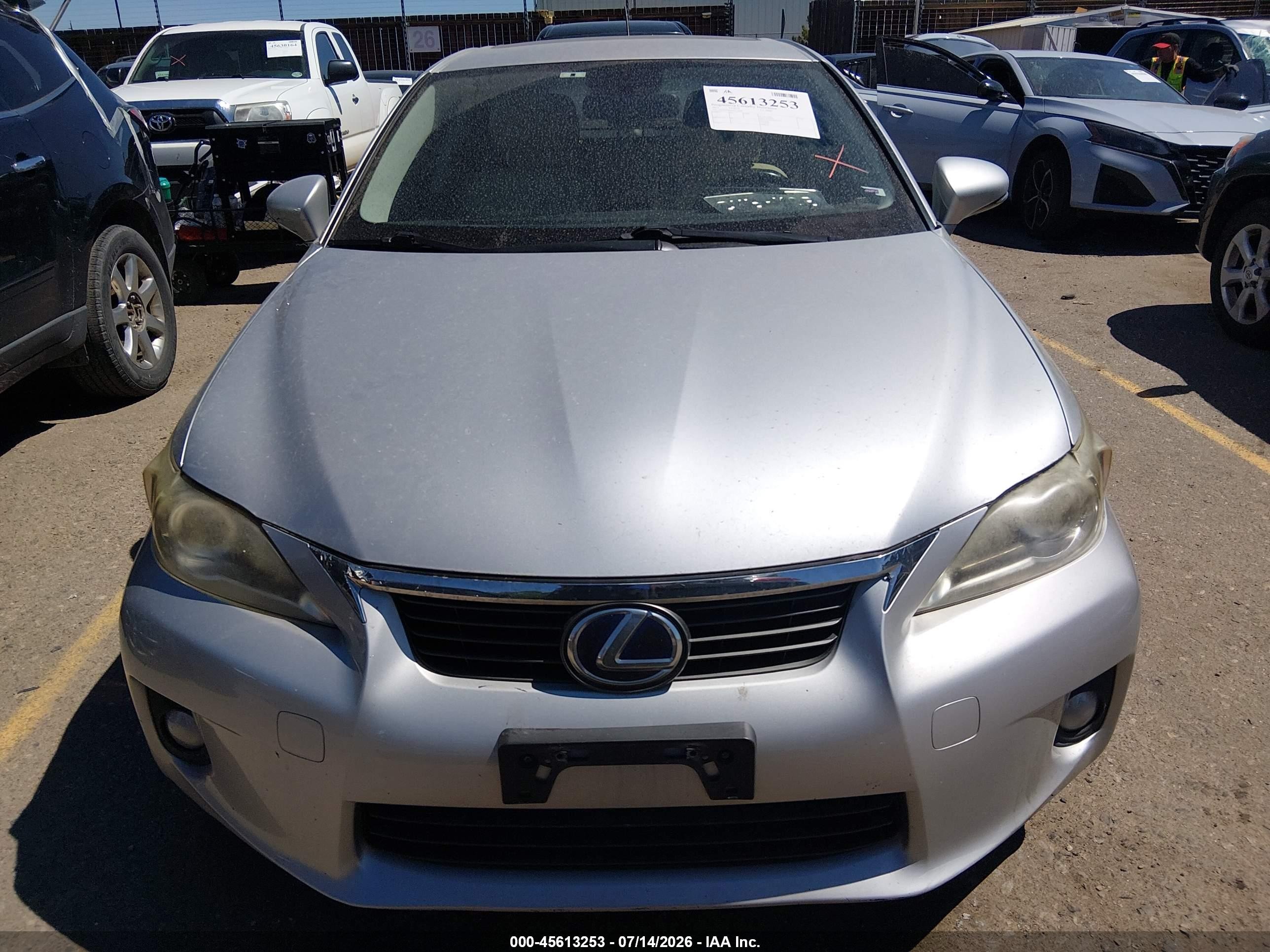 2013 Lexus Ct 200h   Gray vin: JTHKD5BH9D2132048