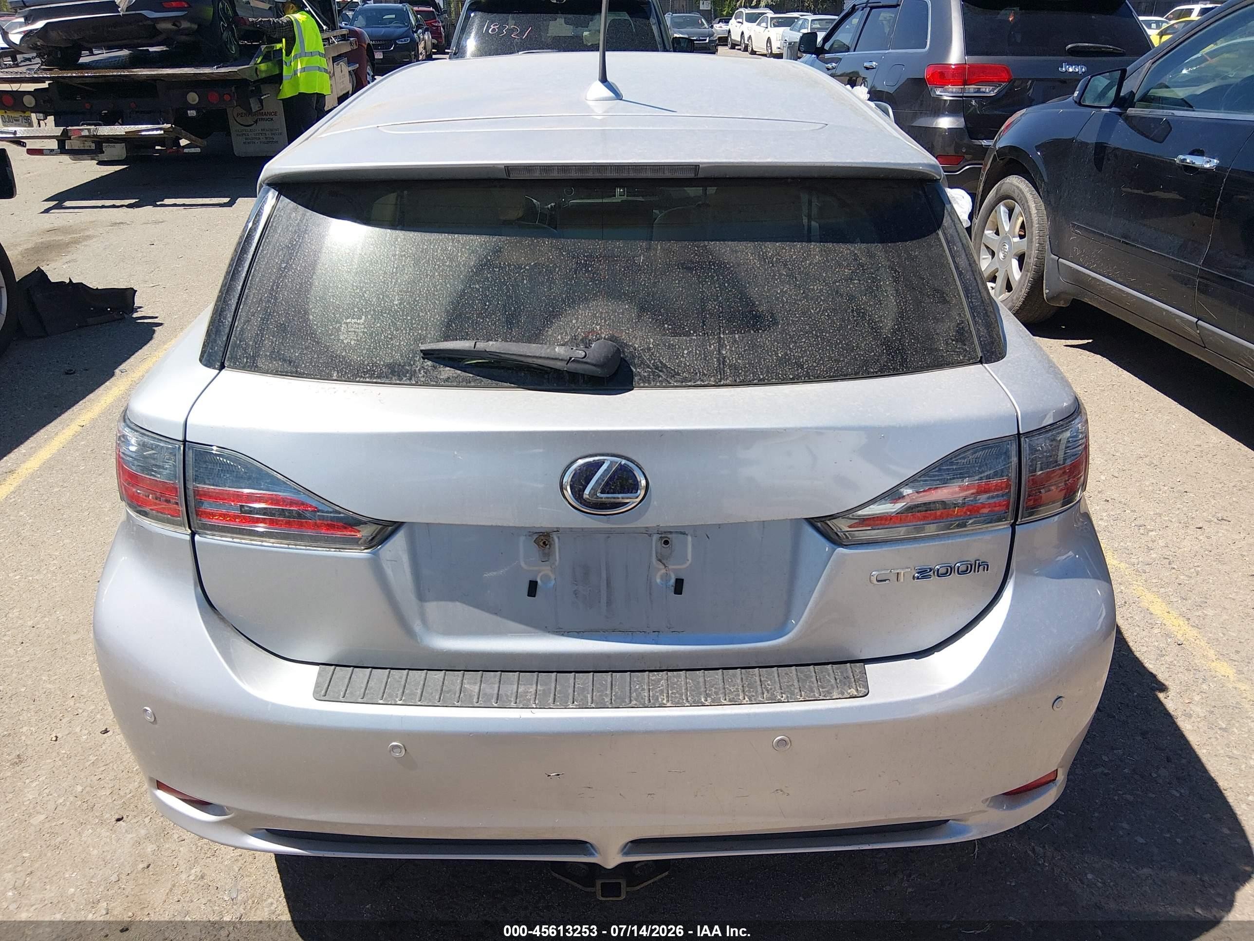 2013 Lexus Ct 200h   Gray vin: JTHKD5BH9D2132048