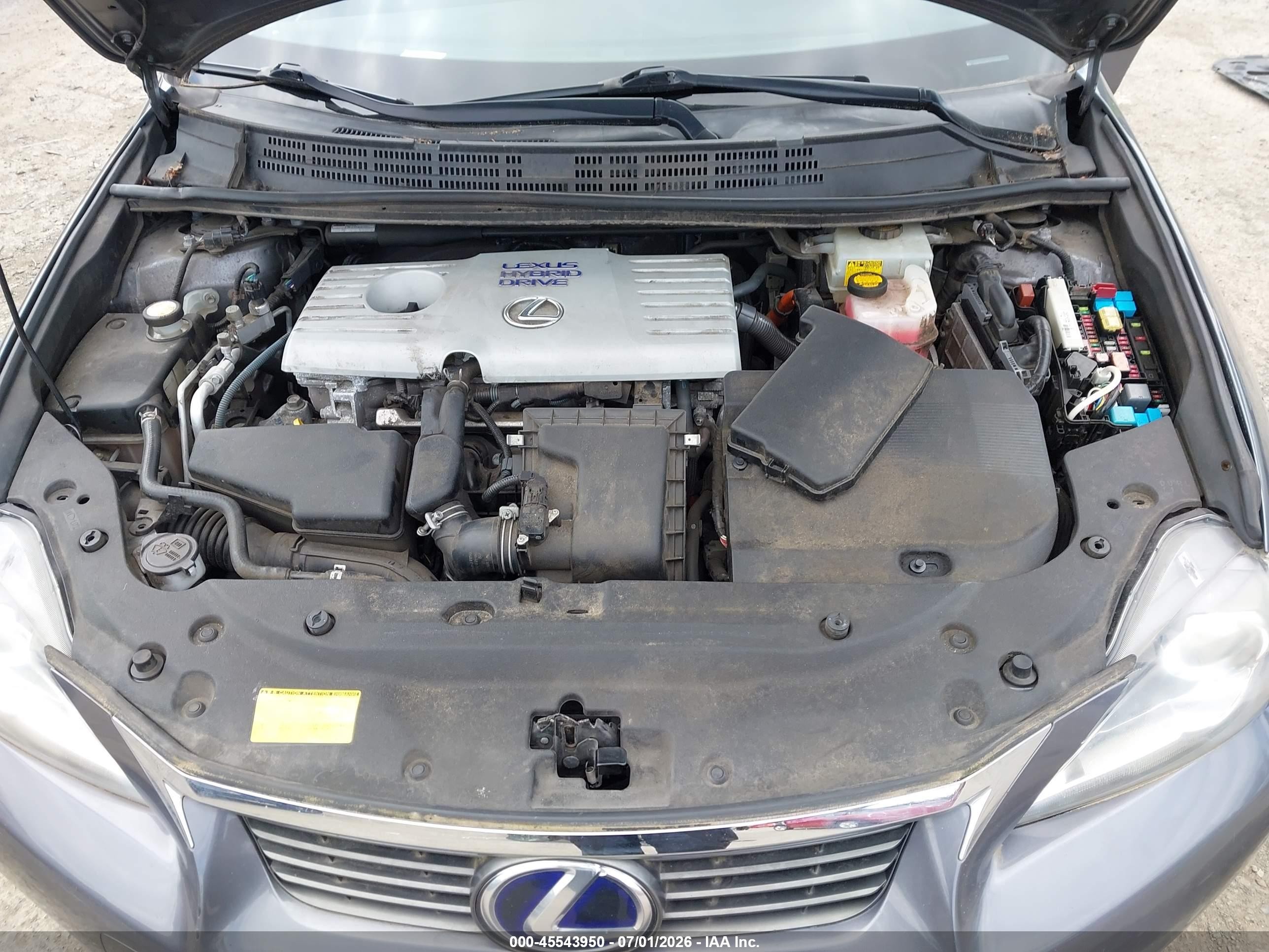 2013 Lexus Ct 200h   Gray vin: JTHKD5BH9D2132809