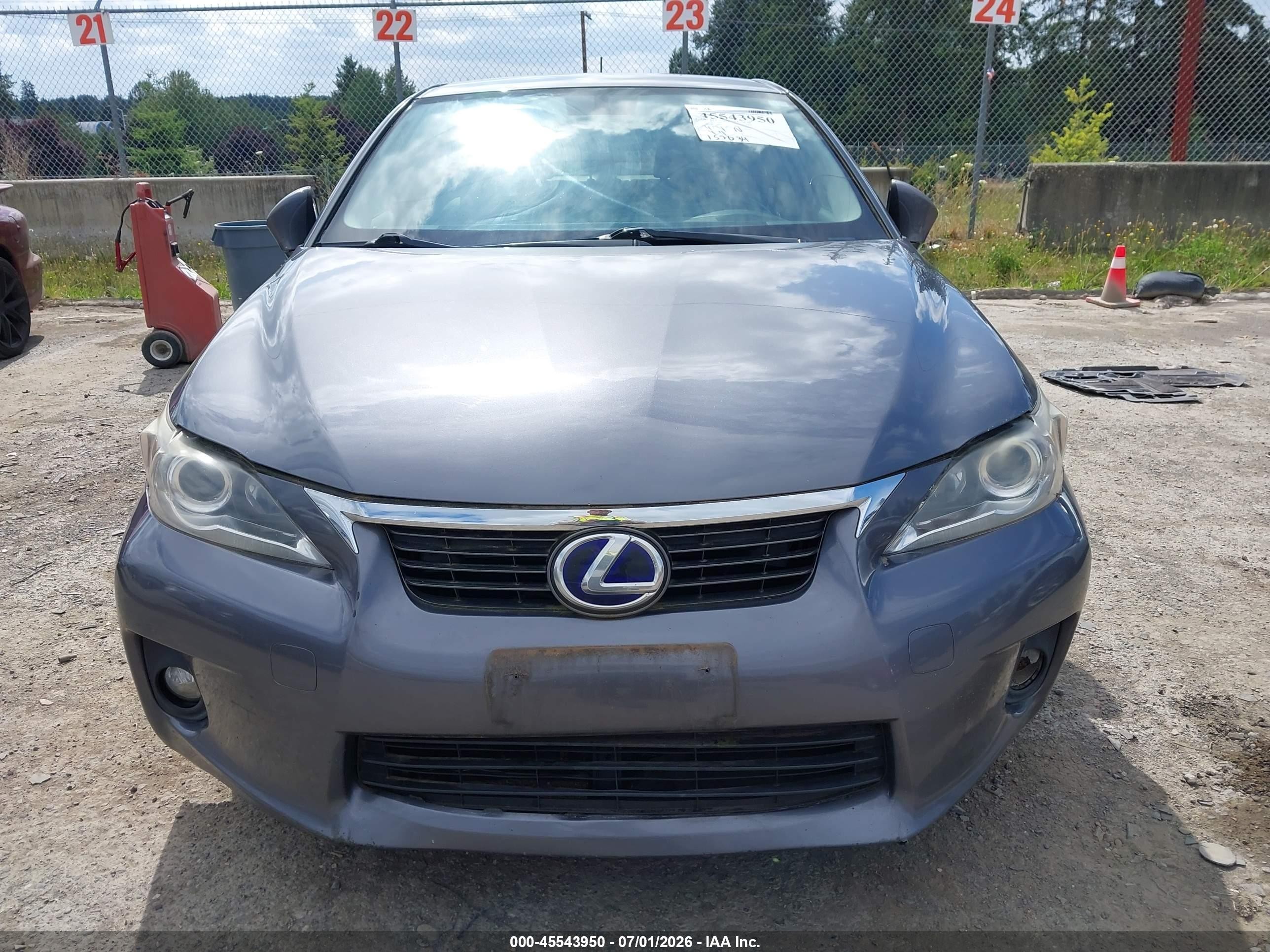 2013 Lexus Ct 200h   Gray vin: JTHKD5BH9D2132809