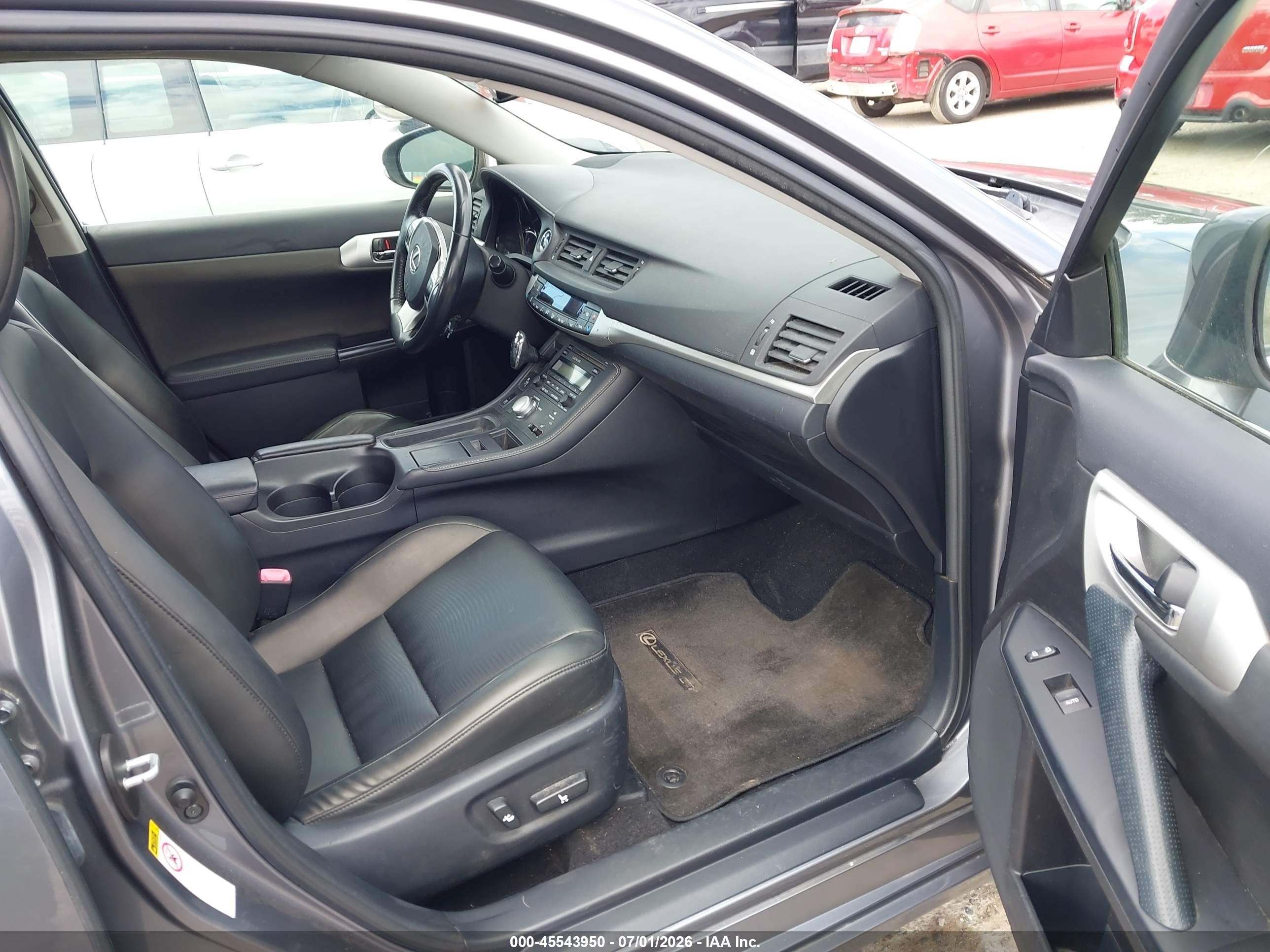2013 Lexus Ct 200h   Gray vin: JTHKD5BH9D2132809
