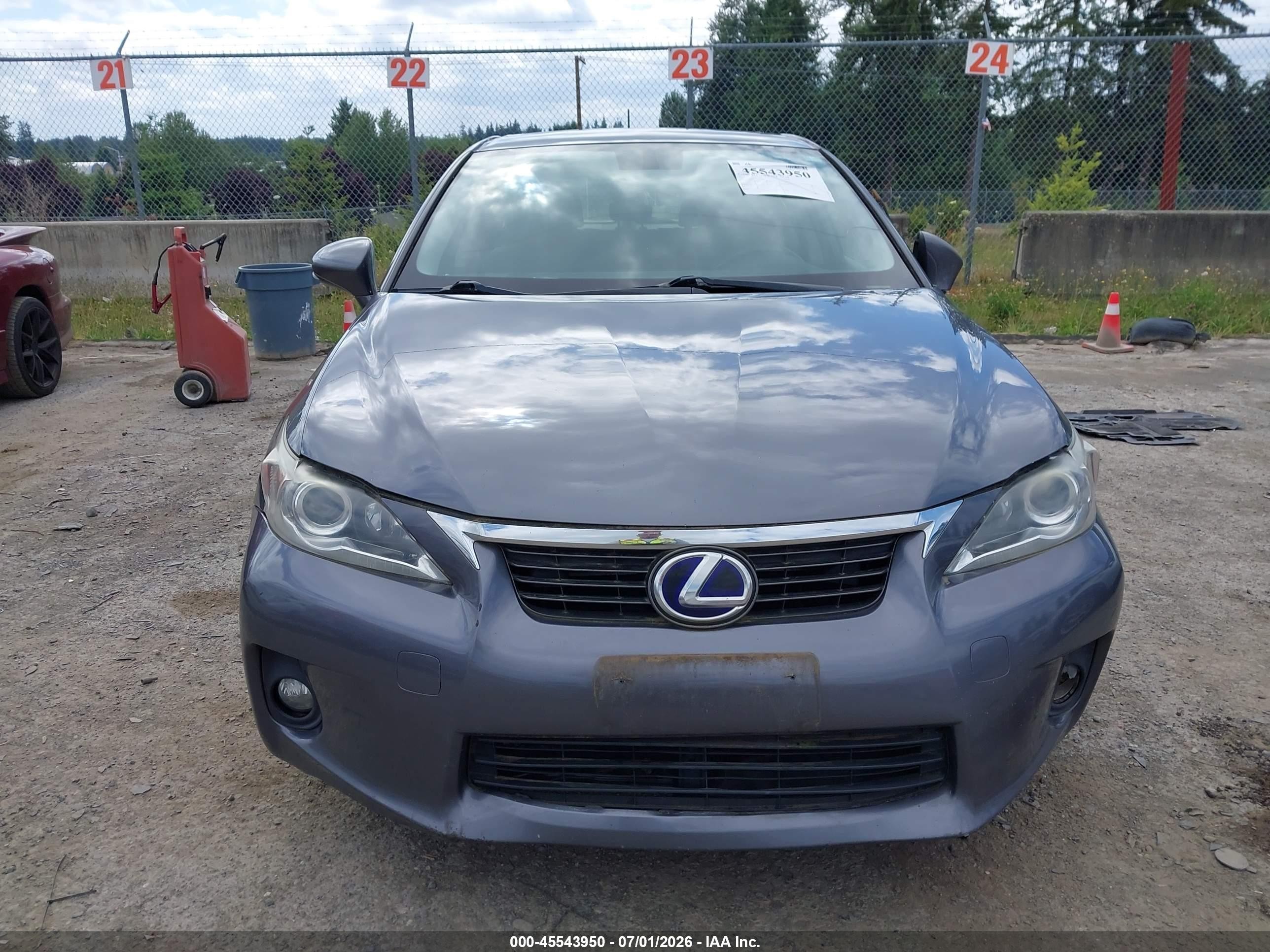 2013 Lexus Ct 200h   Gray vin: JTHKD5BH9D2132809