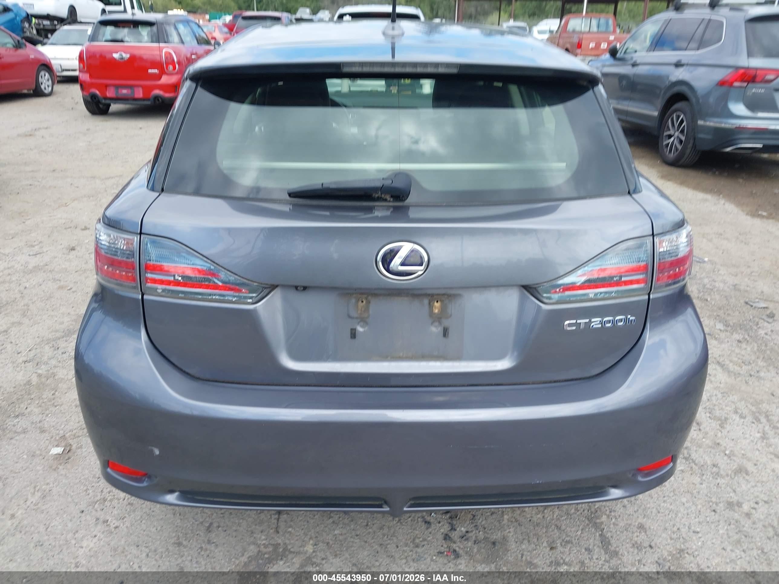 2013 Lexus Ct 200h   Gray vin: JTHKD5BH9D2132809