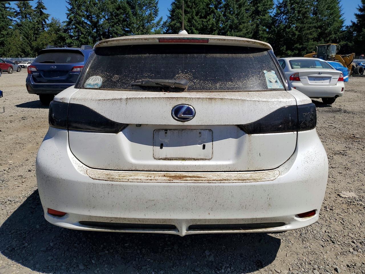 2013 Lexus Ct 200 White vin: JTHKD5BH9D2167091