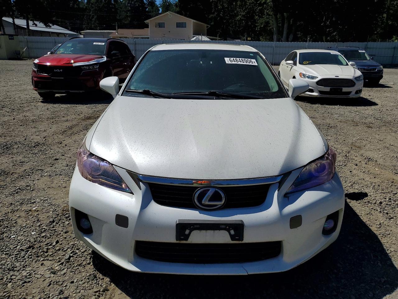 2013 Lexus Ct 200 White vin: JTHKD5BH9D2167091