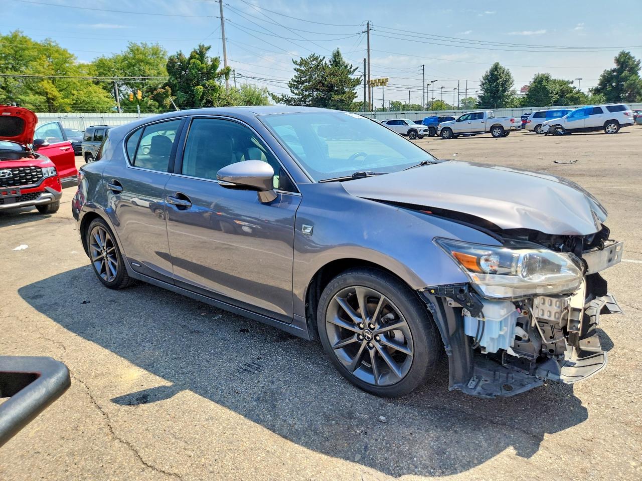 2013 Lexus Ct 200 Gray vin: JTHKD5BH9D2169259