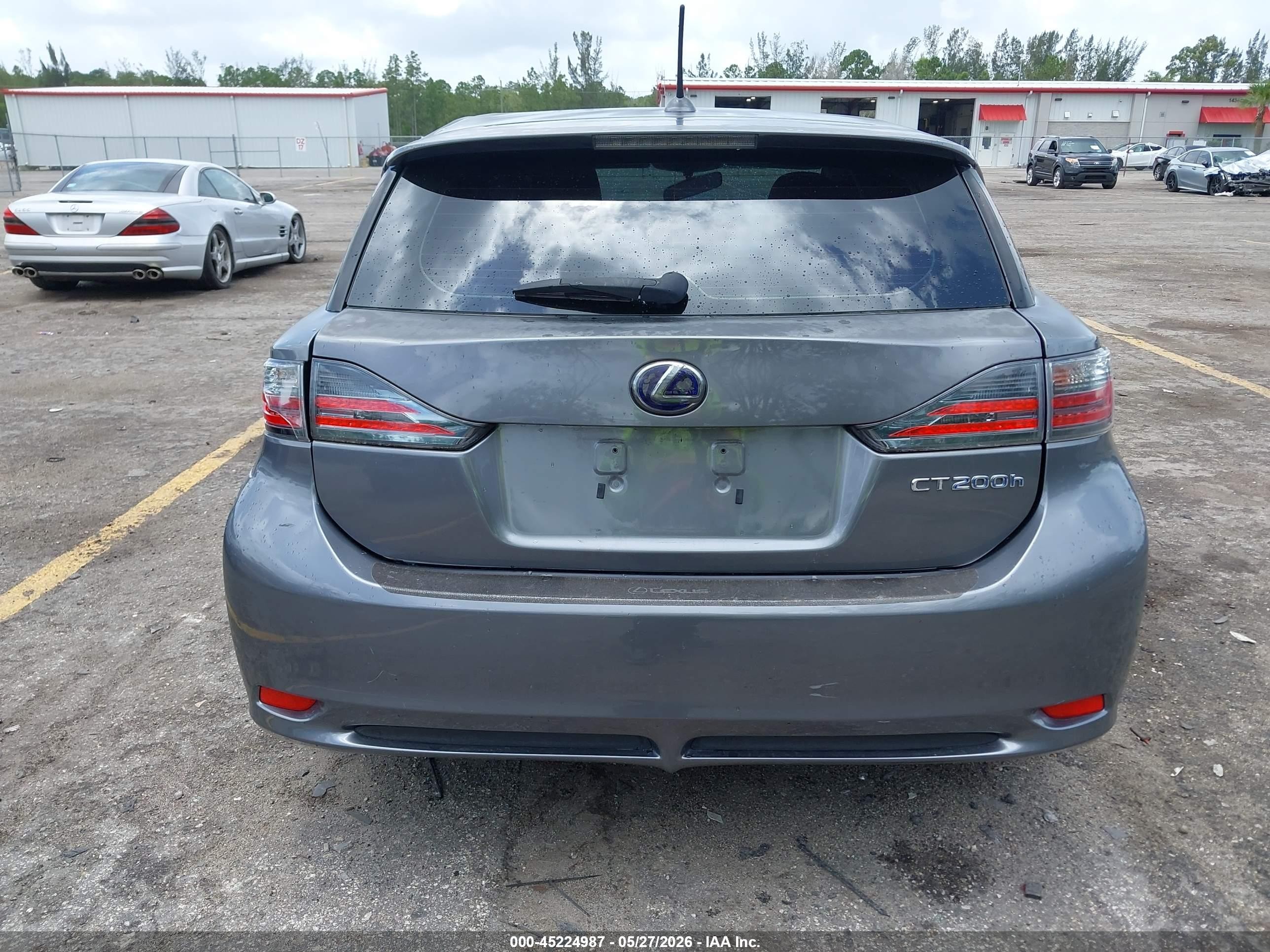 2013 Lexus Ct 200h   Gray vin: JTHKD5BH9D2169794