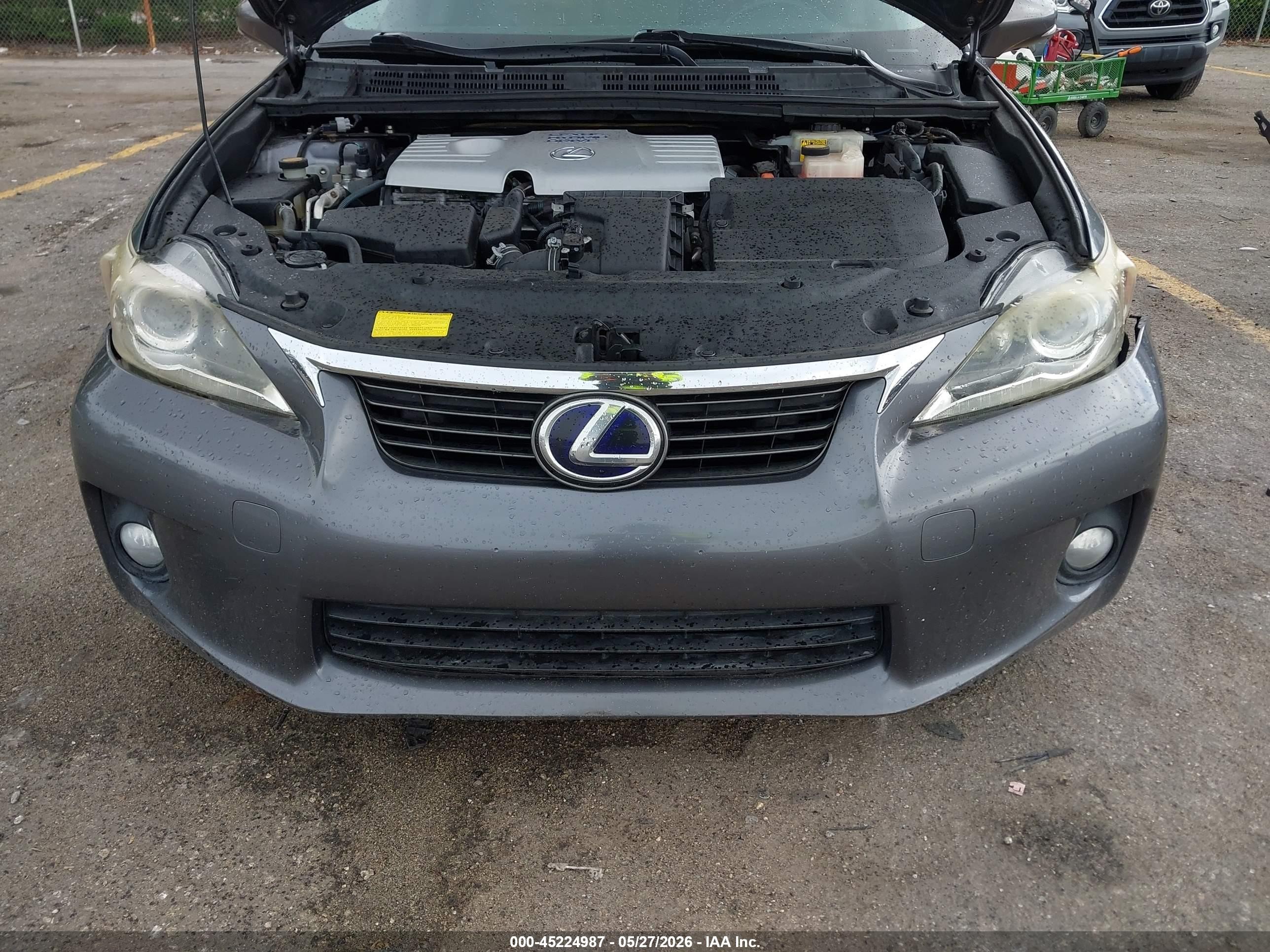 2013 Lexus Ct 200h   Gray vin: JTHKD5BH9D2169794