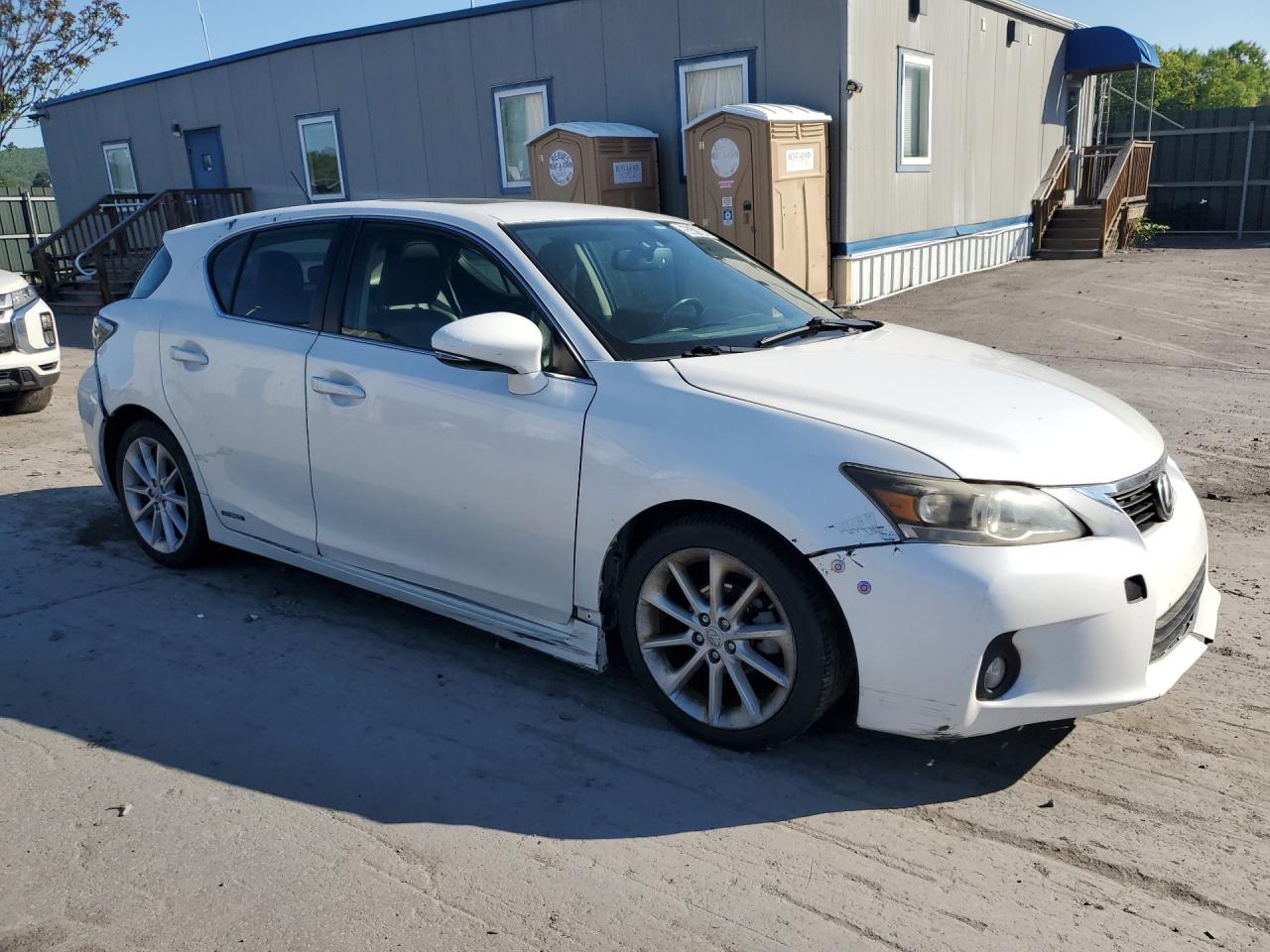 2013 Lexus Ct 200 White vin: JTHKD5BH9D2171514 Damage: Right Head Lamp, Faded, Repair Required