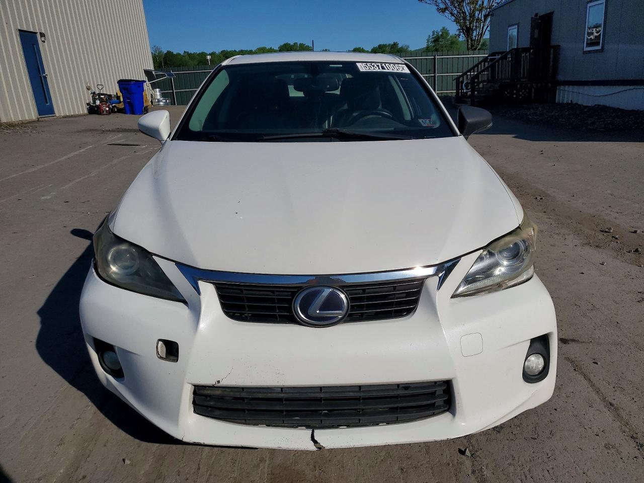 2013 Lexus Ct 200 White vin: JTHKD5BH9D2171514