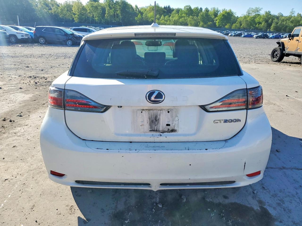 2013 Lexus Ct 200 White vin: JTHKD5BH9D2171514
