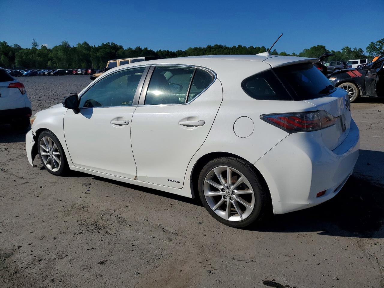 2013 Lexus Ct 200 White vin: JTHKD5BH9D2171514