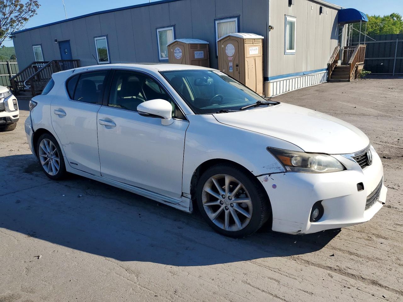 2013 Lexus Ct 200 White vin: JTHKD5BH9D2171514