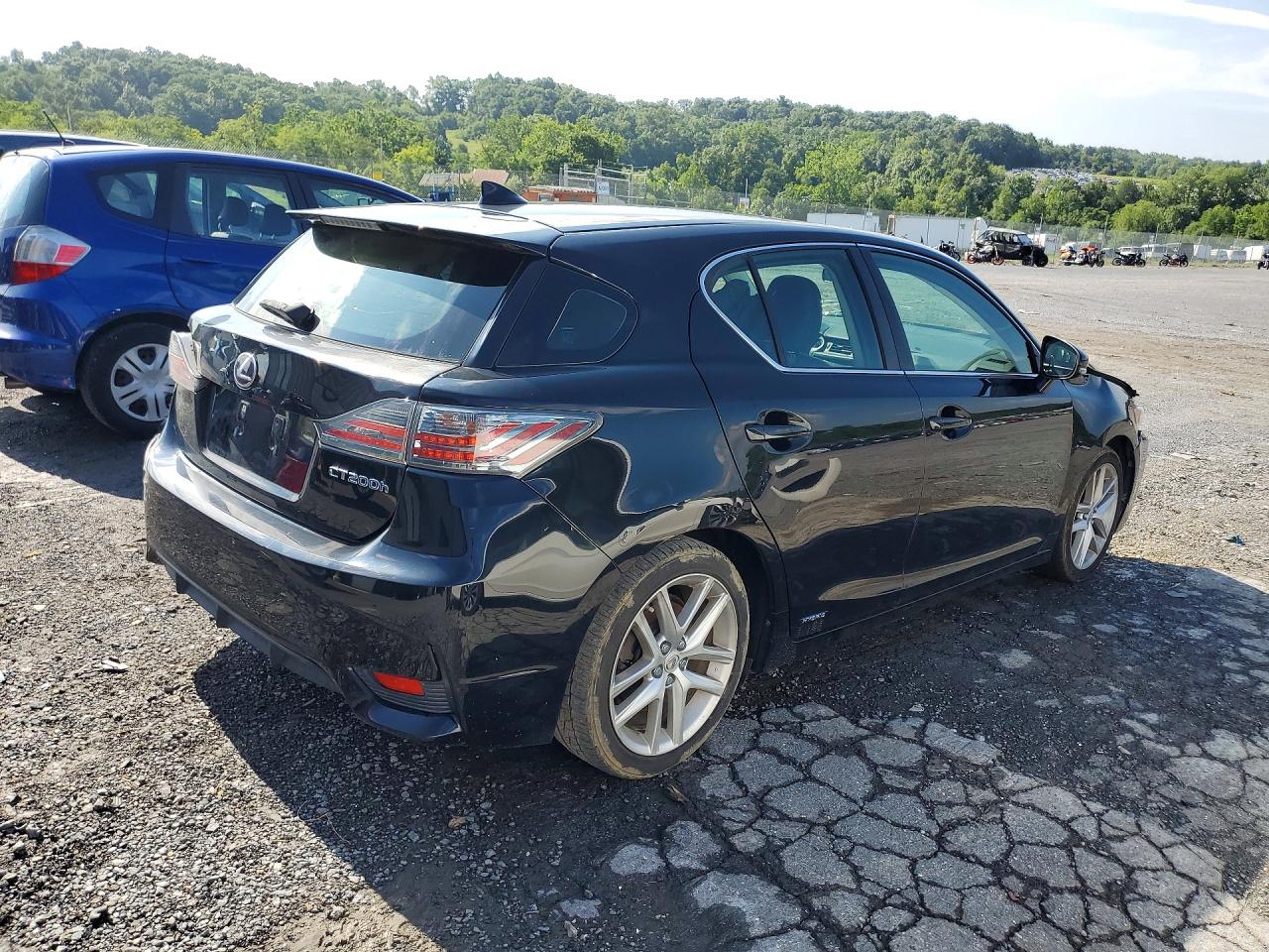 2014 Lexus Ct 200 Black vin: JTHKD5BH9E2177413