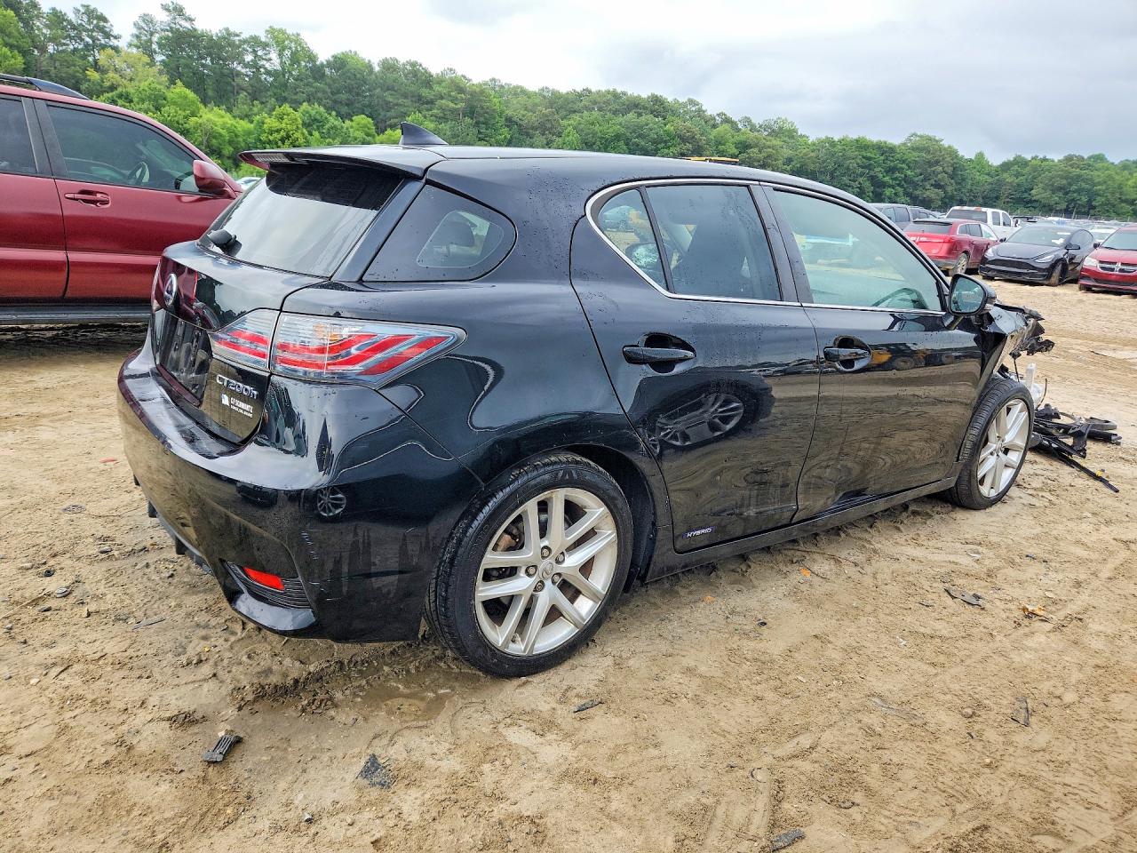 2014 Lexus Ct 200 Black vin: JTHKD5BH9E2177461
