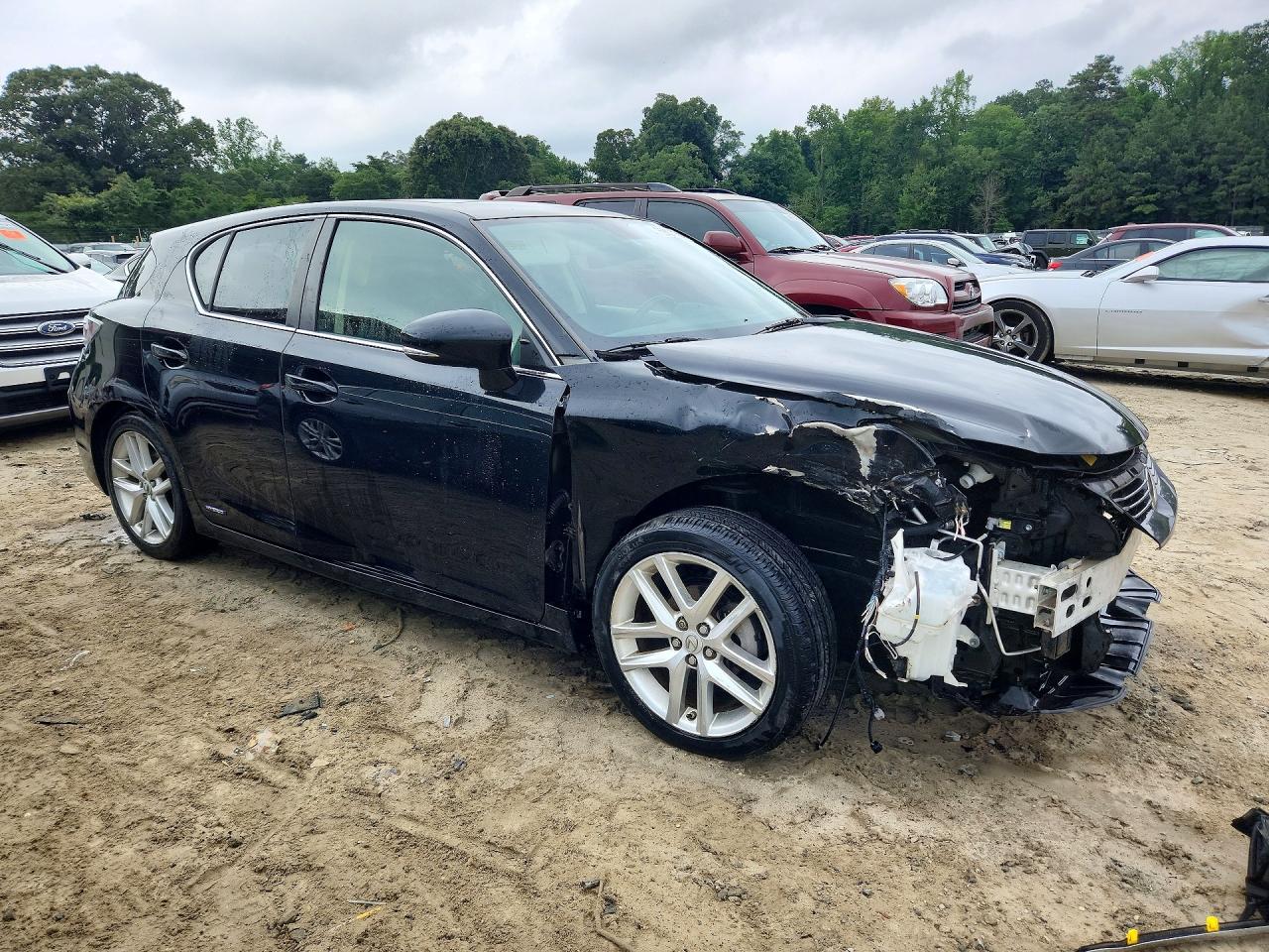 2014 Lexus Ct 200 Black vin: JTHKD5BH9E2177461