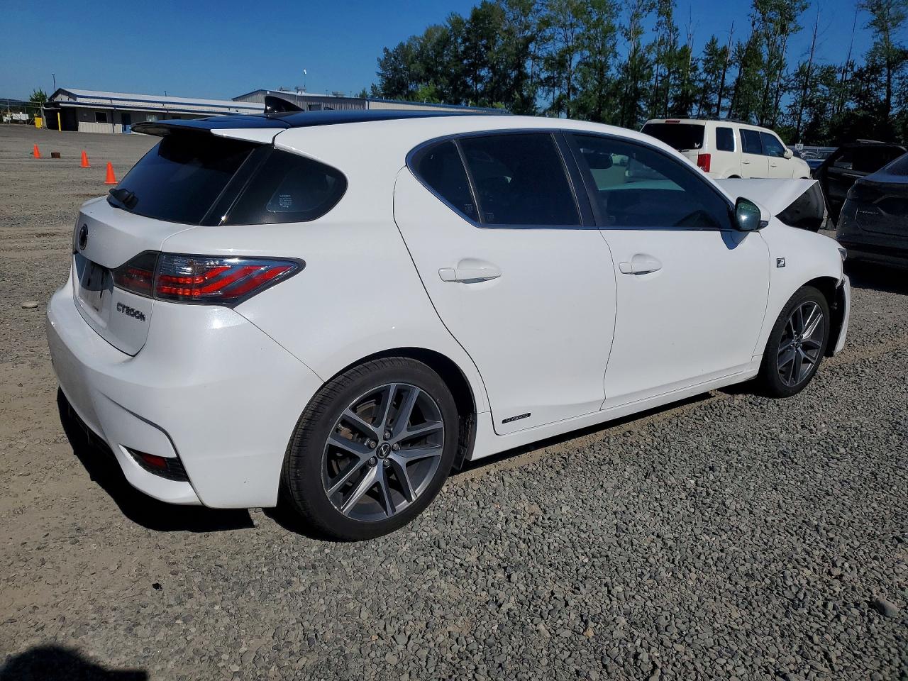 2014 Lexus Ct 200 White vin: JTHKD5BH9E2203041