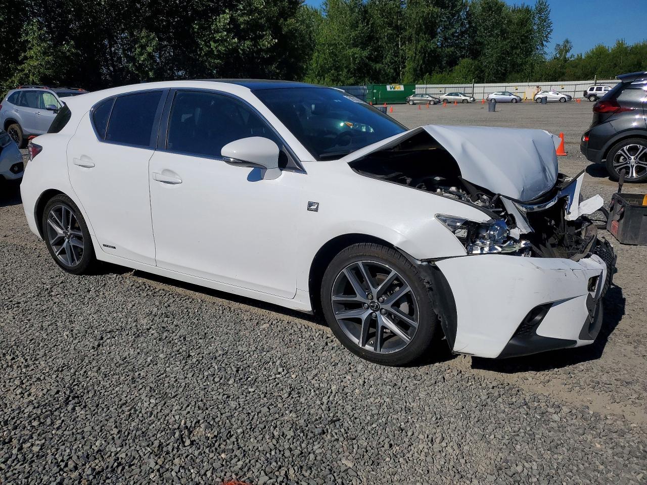 2014 Lexus Ct 200 White vin: JTHKD5BH9E2203041