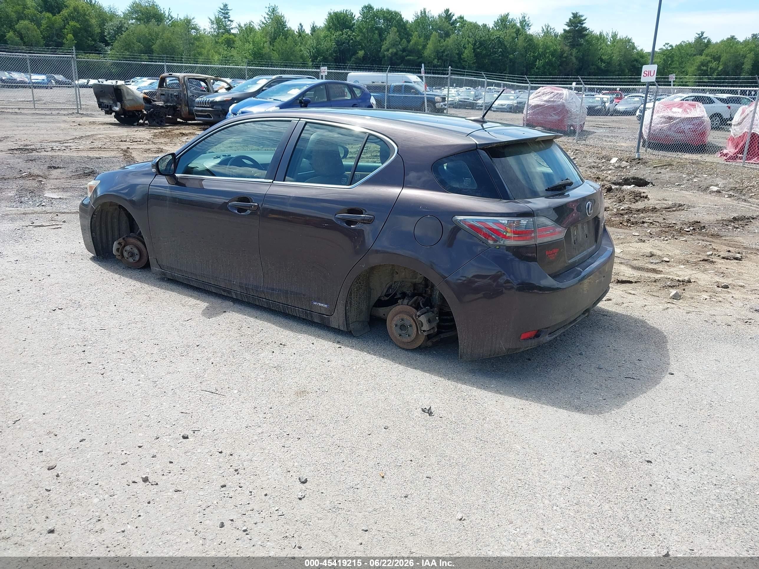 2011 Lexus Ct 200h Premium Purple vin: JTHKD5BHXB2015768