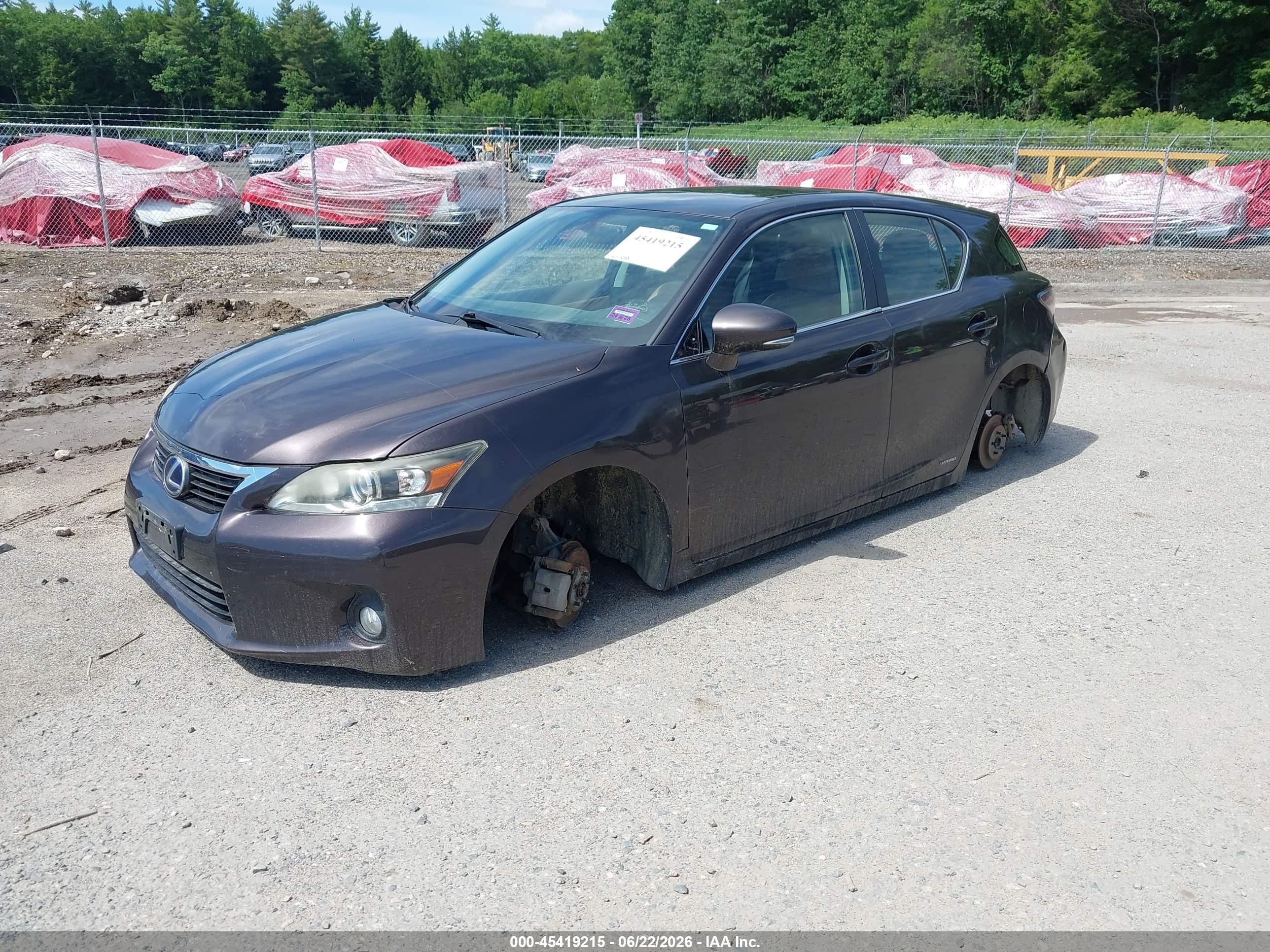 2011 Lexus Ct 200h Premium Purple vin: JTHKD5BHXB2015768