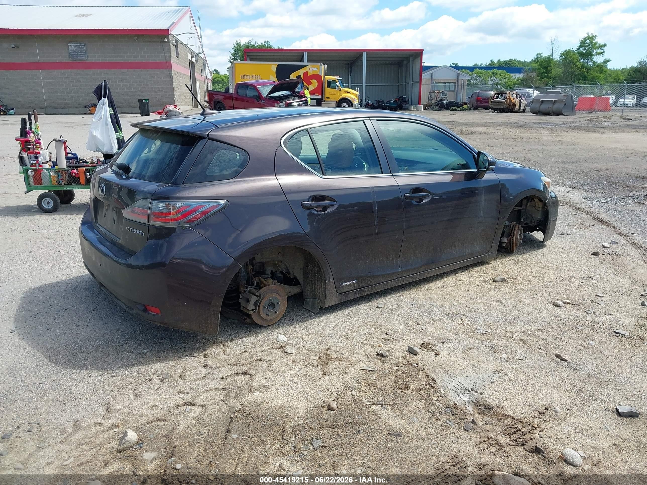 2011 Lexus Ct 200h Premium Purple vin: JTHKD5BHXB2015768