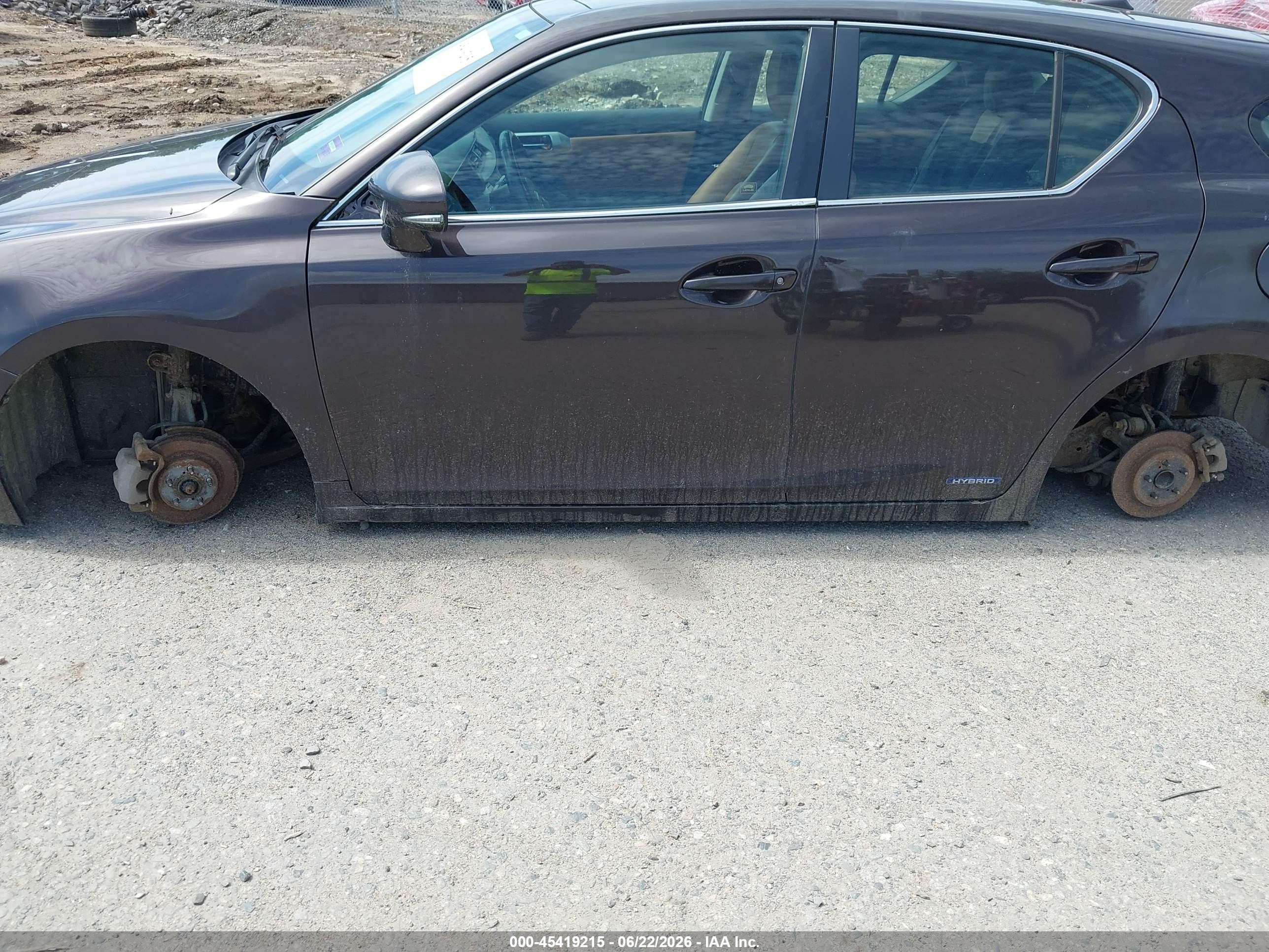 2011 Lexus Ct 200h Premium Purple vin: JTHKD5BHXB2015768