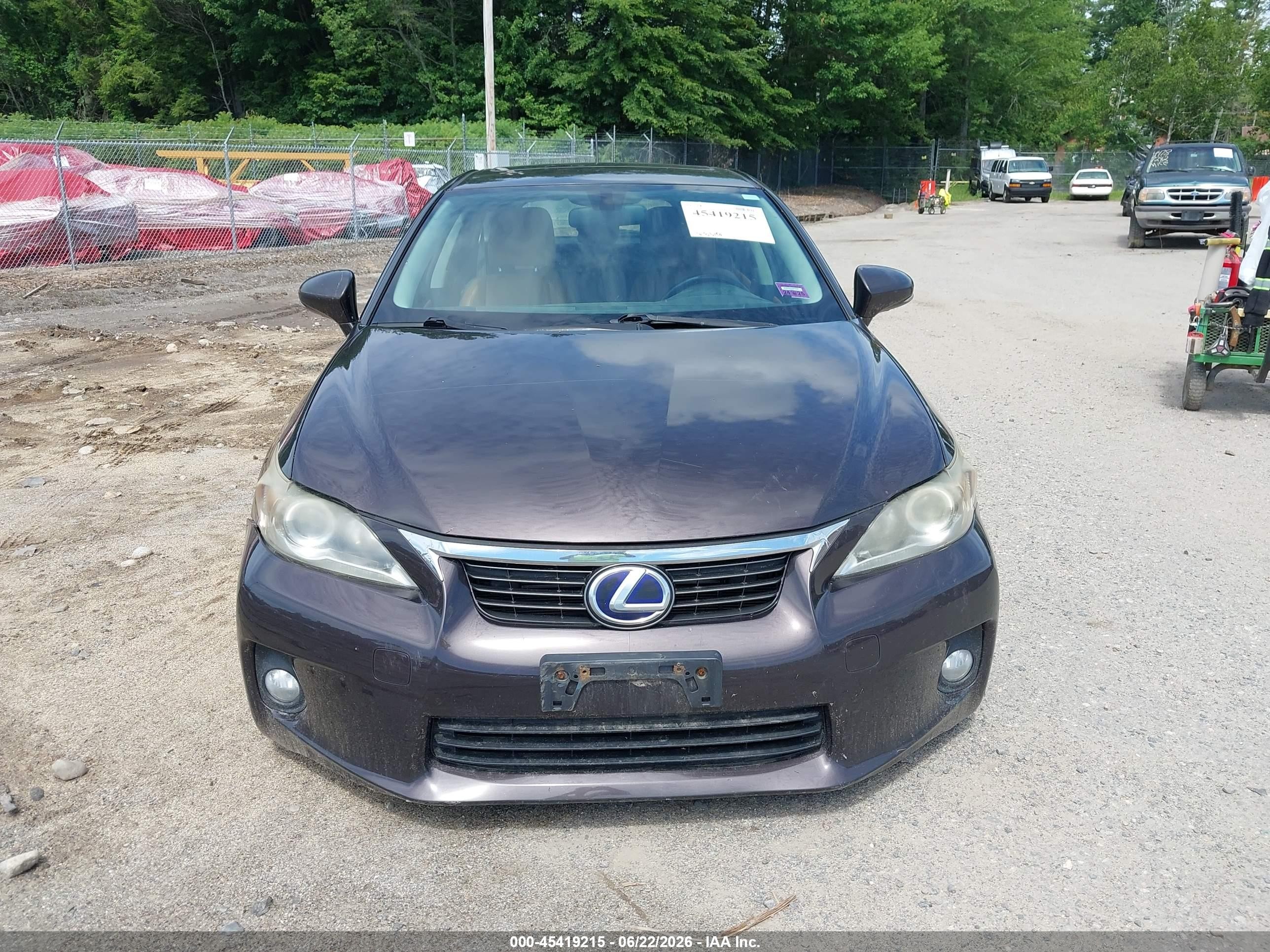 2011 Lexus Ct 200h Premium Purple vin: JTHKD5BHXB2015768