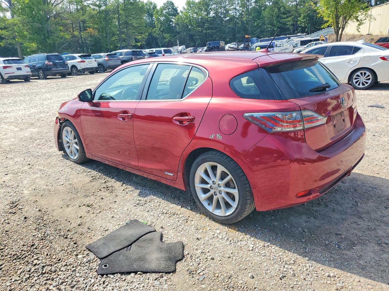 2012 Lexus Ct 200 Red vin: JTHKD5BHXC2048643