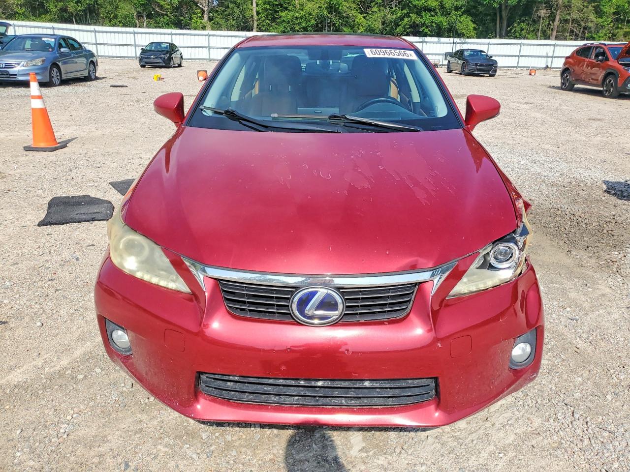 2012 Lexus Ct 200 Red vin: JTHKD5BHXC2048643