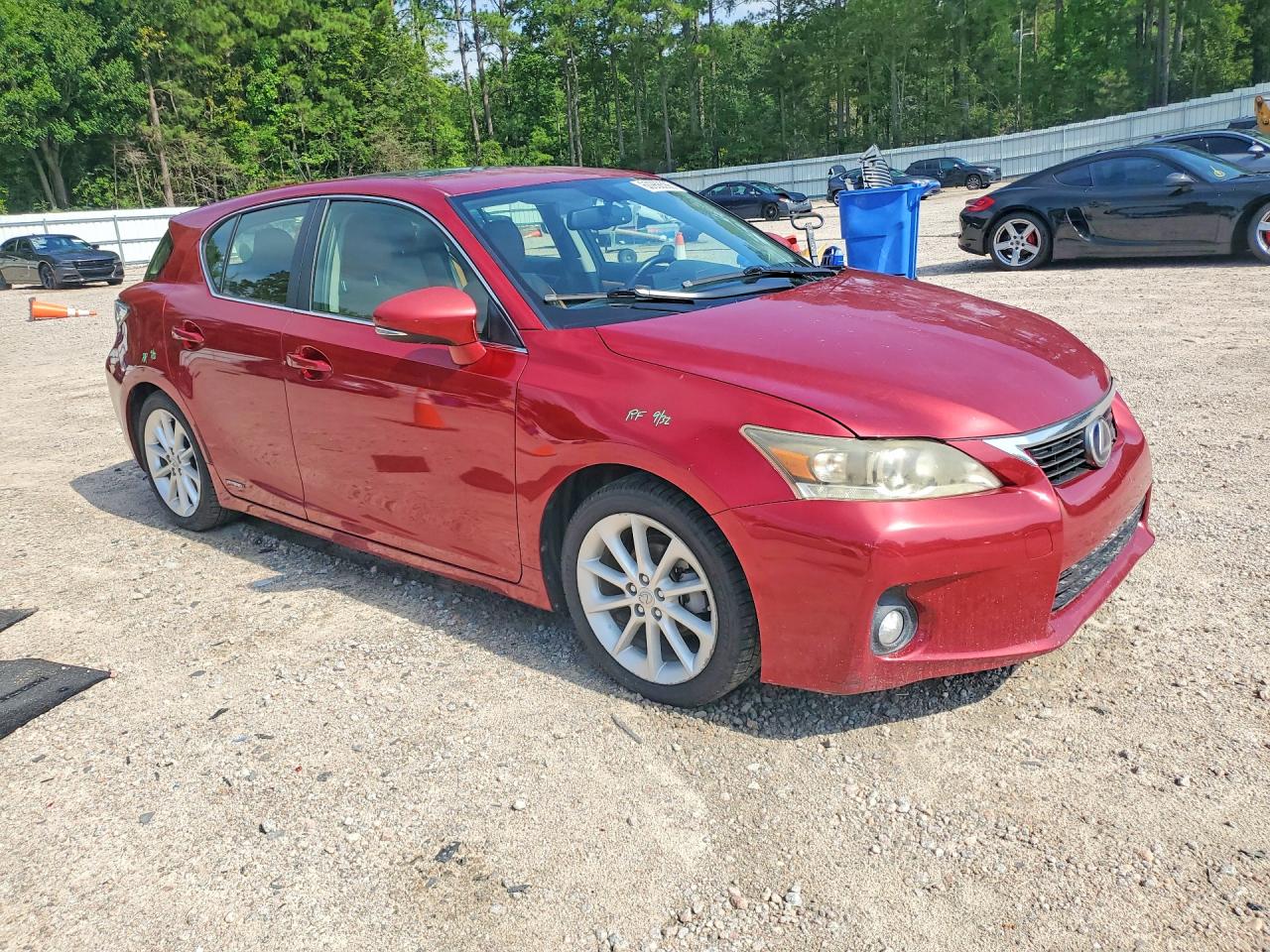 2012 Lexus Ct 200 Red vin: JTHKD5BHXC2048643