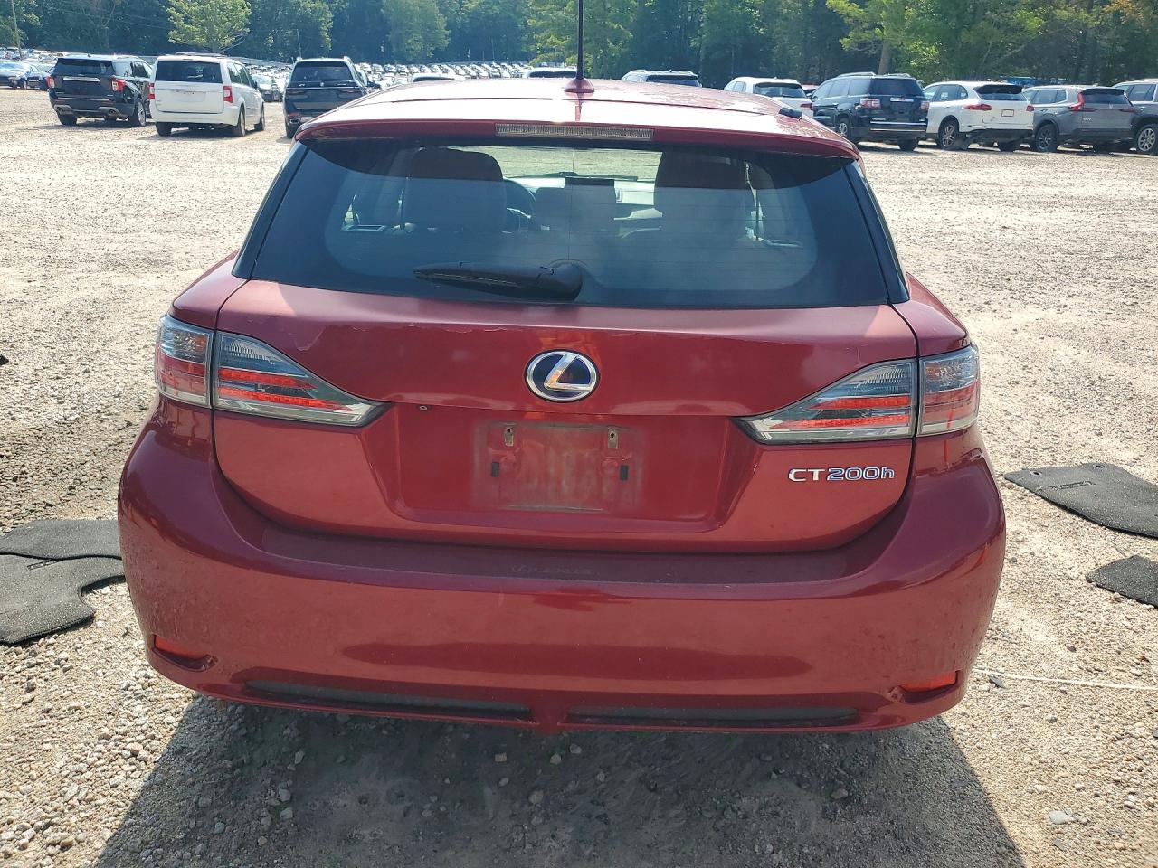 2012 Lexus Ct 200 Red vin: JTHKD5BHXC2048643