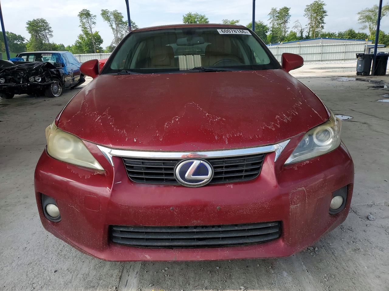 2012 Lexus Ct 200 Red vin: JTHKD5BHXC2068049