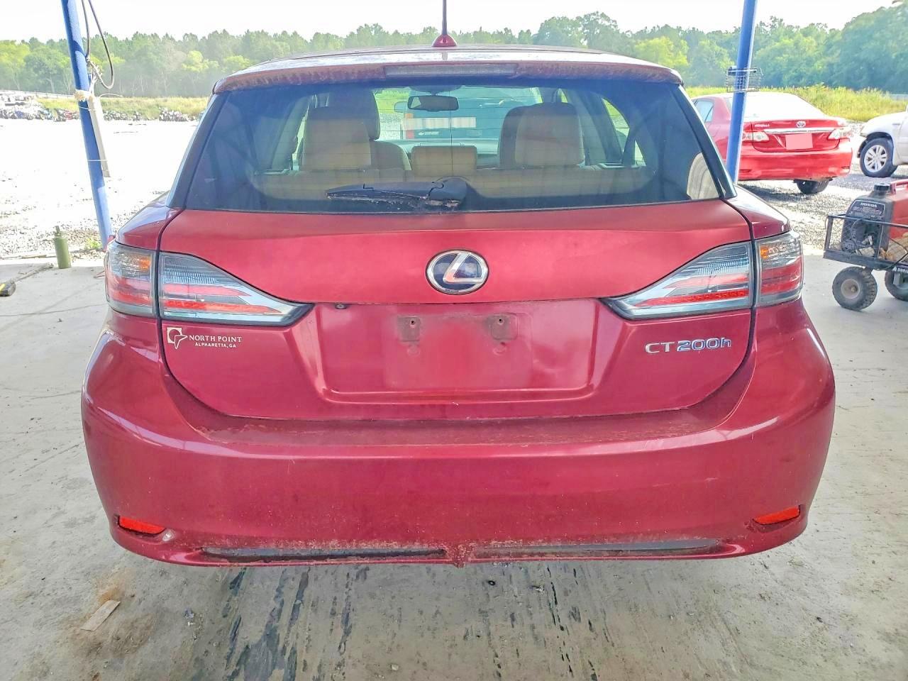 2012 Lexus Ct 200 Red vin: JTHKD5BHXC2068049