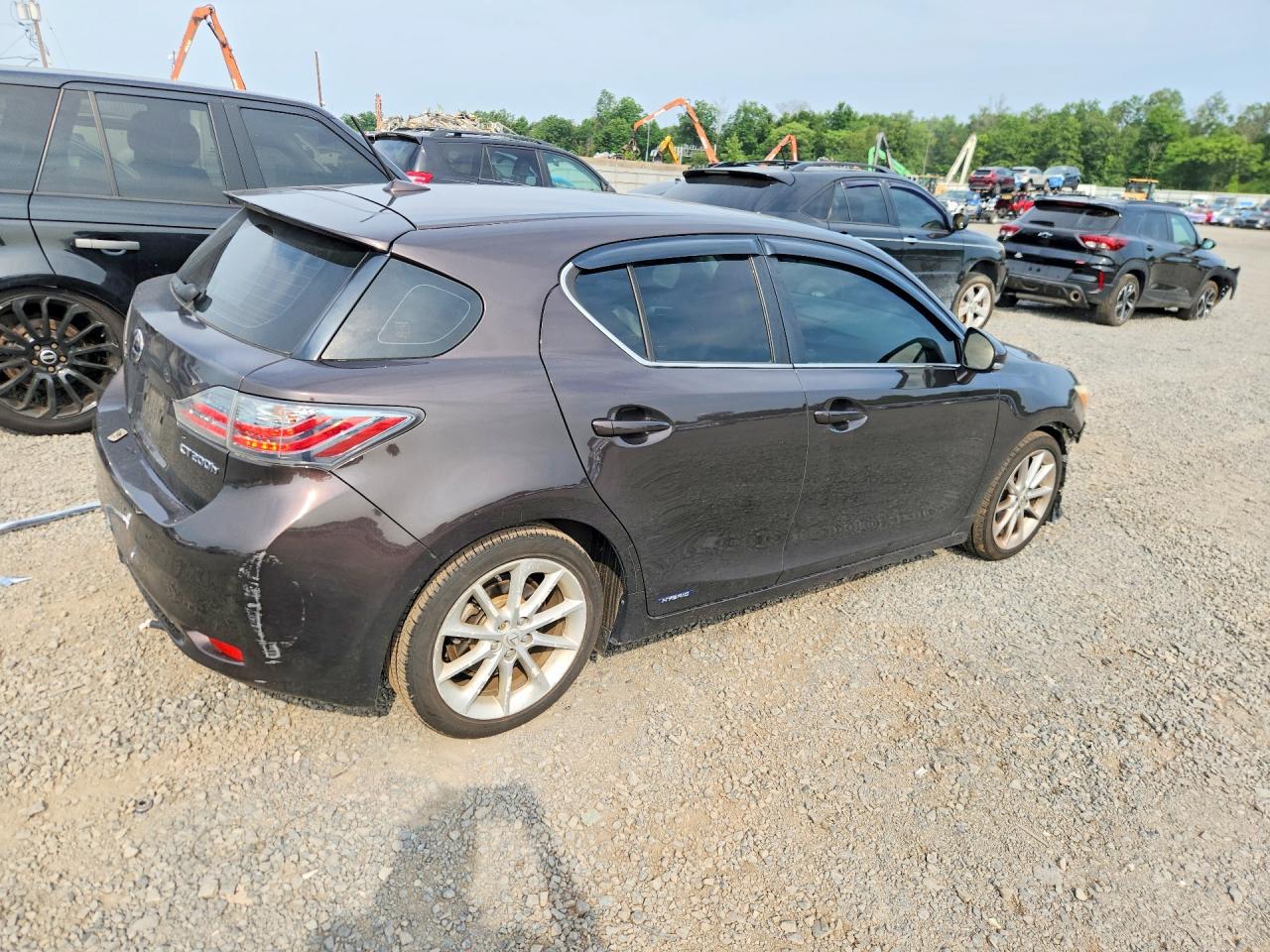 2012 Lexus Ct 200 Gray vin: JTHKD5BHXC2074899