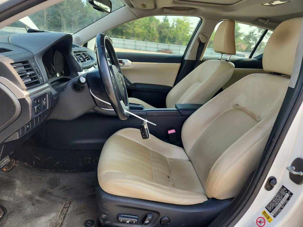 2012 Lexus Ct 200 Белый vin: JTHKD5BHXC2080931