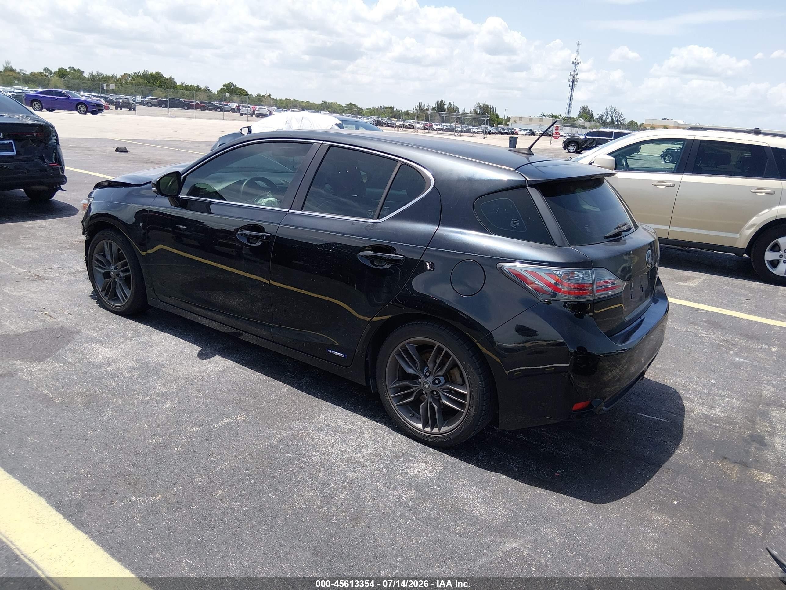 2012 Lexus Ct 200h Premium Черный vin: JTHKD5BHXC2086843