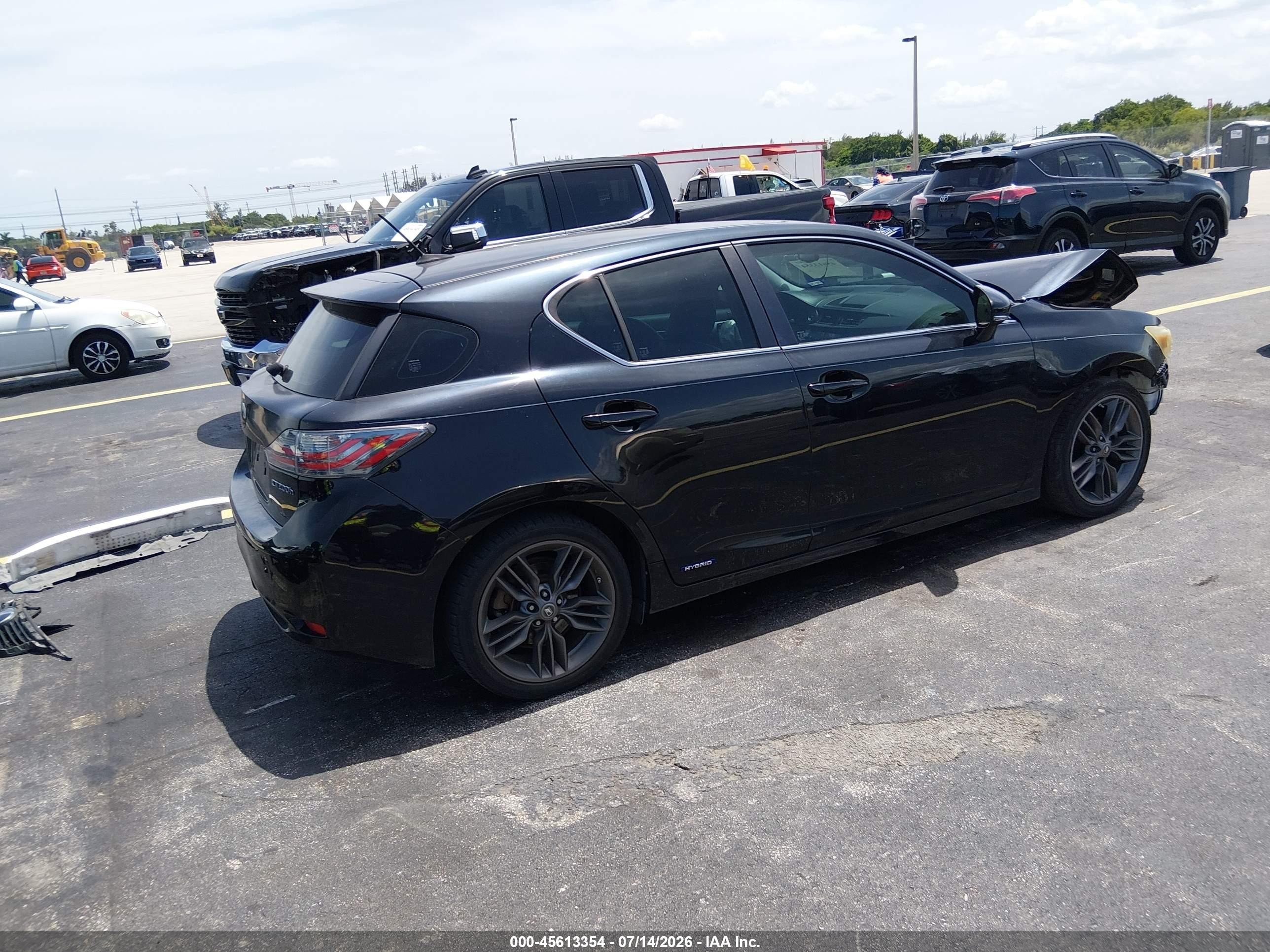 2012 Lexus Ct 200h Premium Черный vin: JTHKD5BHXC2086843
