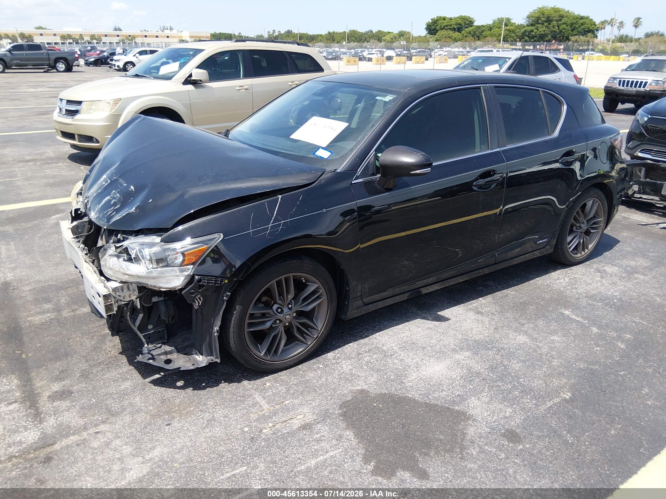 2012 Lexus Ct 200h Premium Черный vin: JTHKD5BHXC2086843