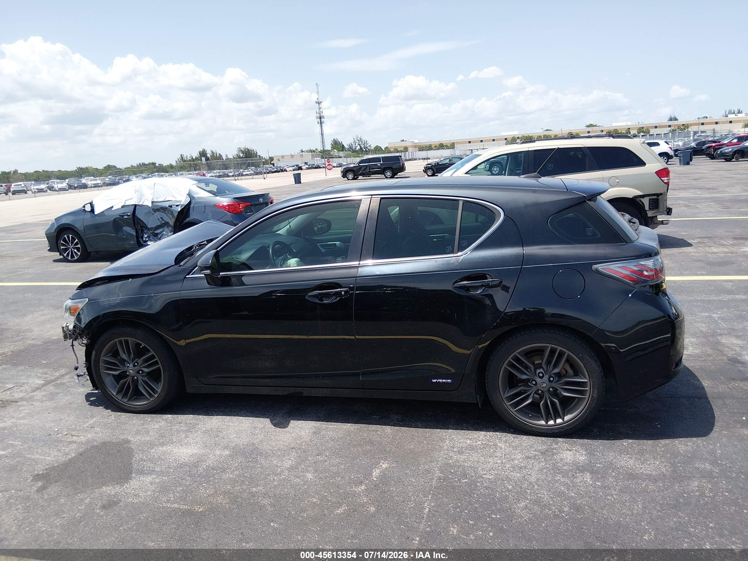 2012 Lexus Ct 200h Premium Черный vin: JTHKD5BHXC2086843