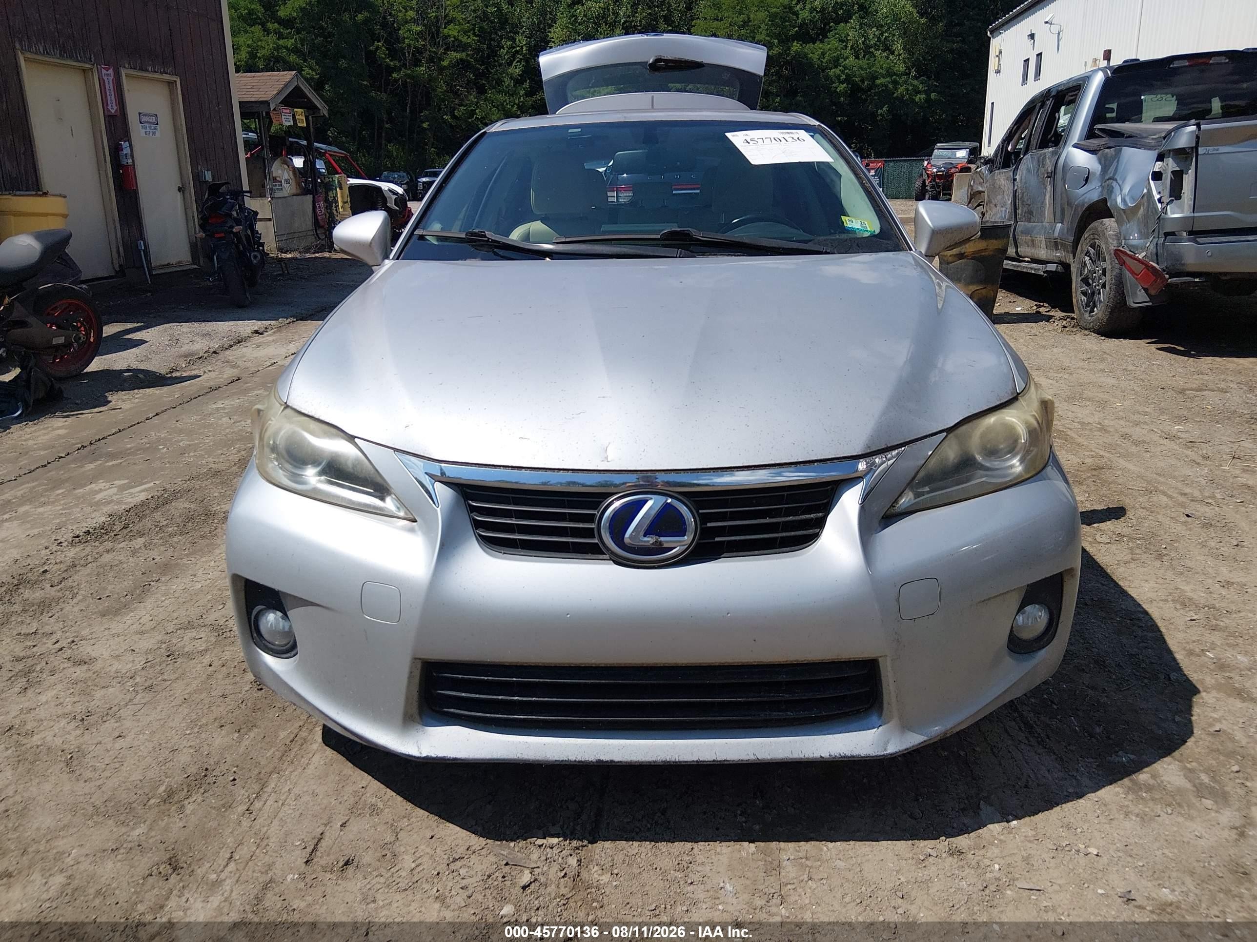 2012 Lexus Ct 200h Premium Silver vin: JTHKD5BHXC2094473